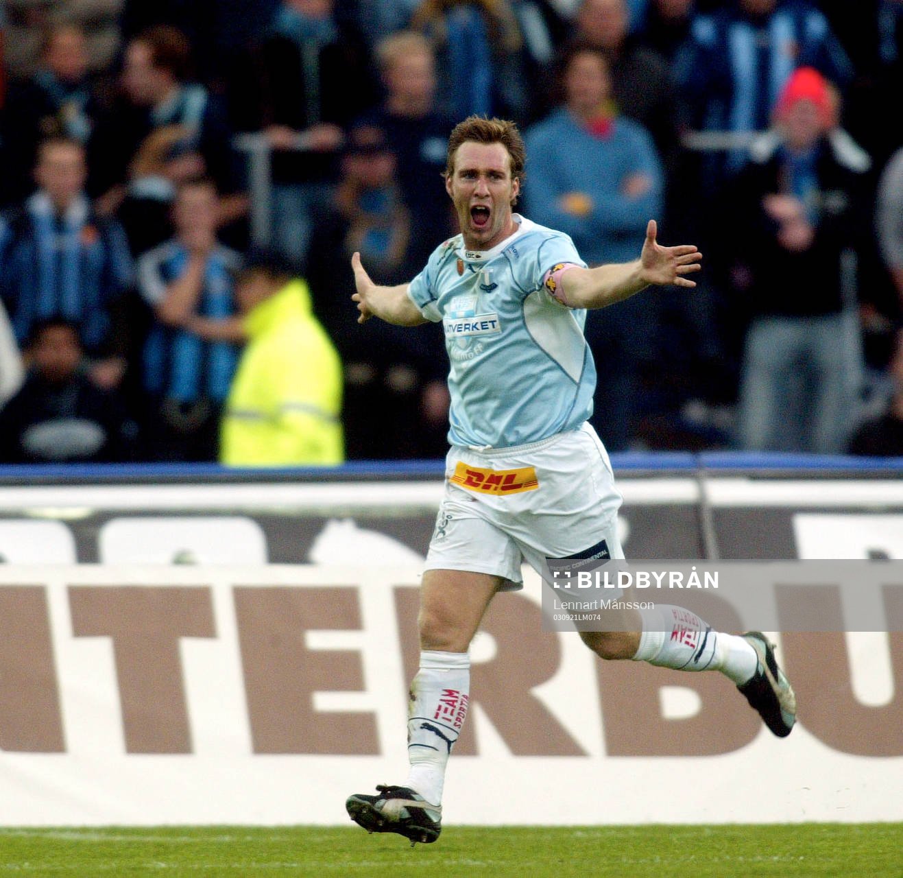  1-0 Niklas Skoog jubel framför DIF-klacken