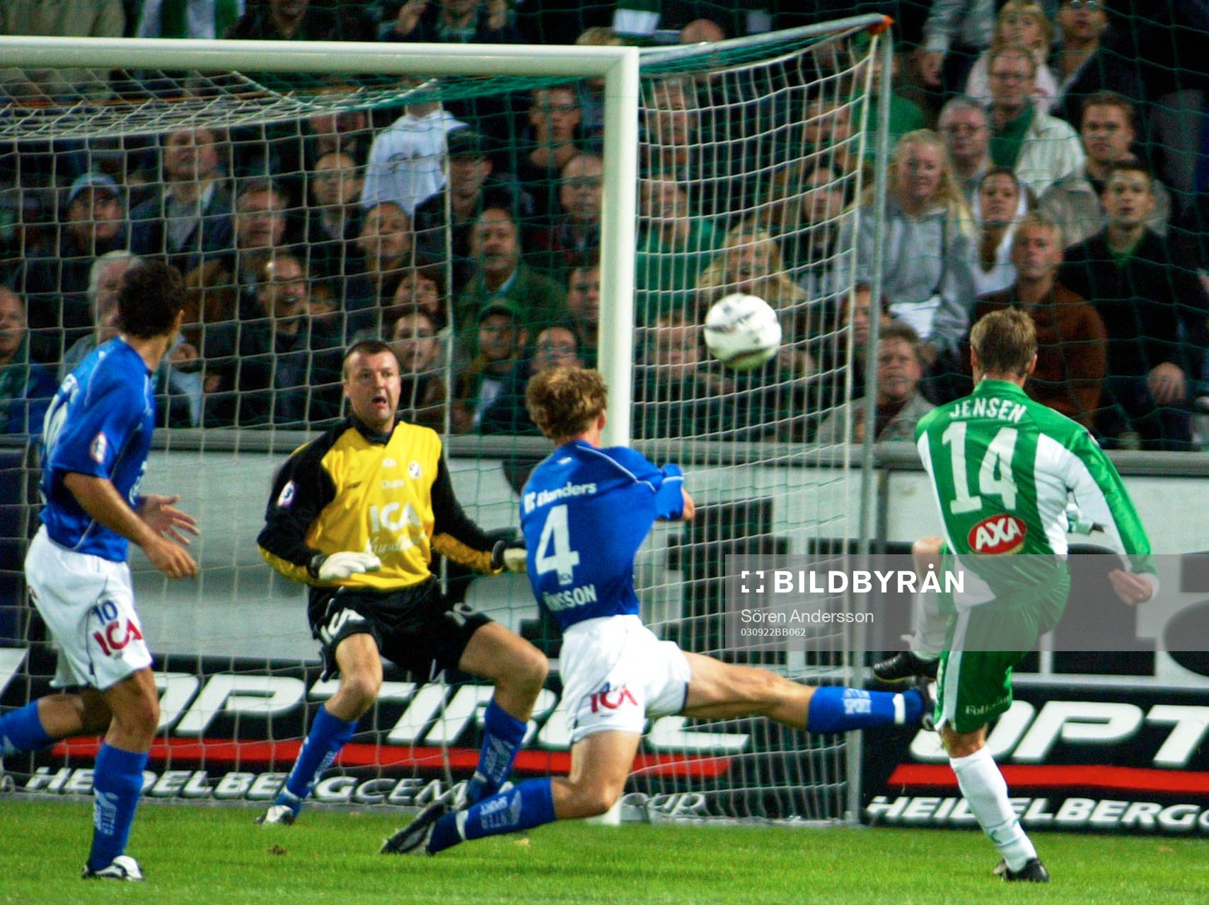 Mikkel Jensen, Hammarby och Sharbel Touma, Tommy Jönsson