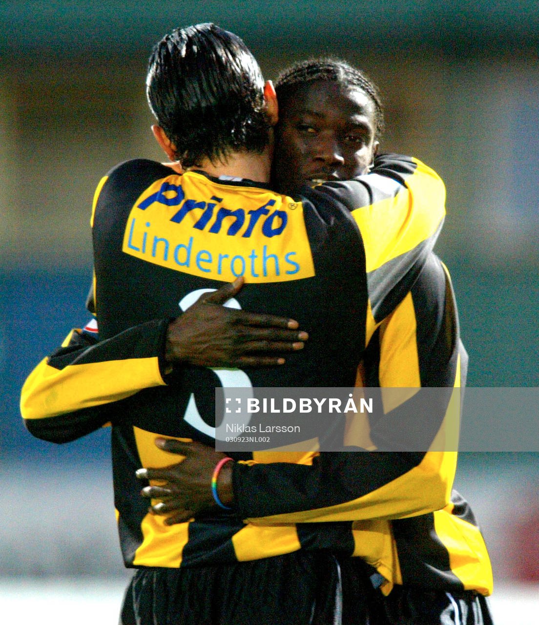 Dioh Williams, Häcken gratuleras