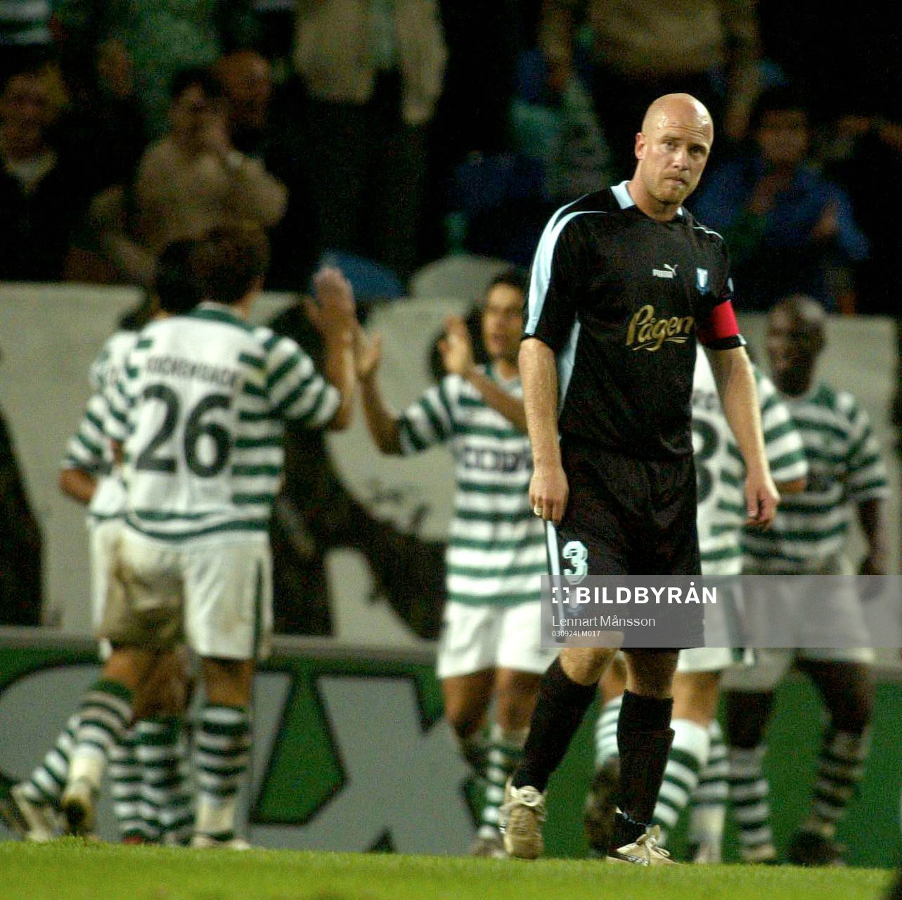 Olof Persson, depp, Sporting jubel över 2-0