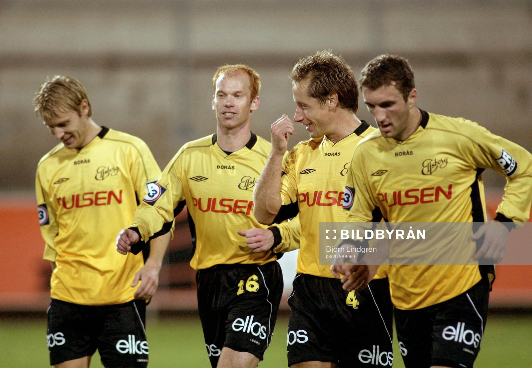  Glada Elfsborgare, Andreas Klarström, Magnus Samuelsson, Johan Karlsson och Jurica Siljanoski 