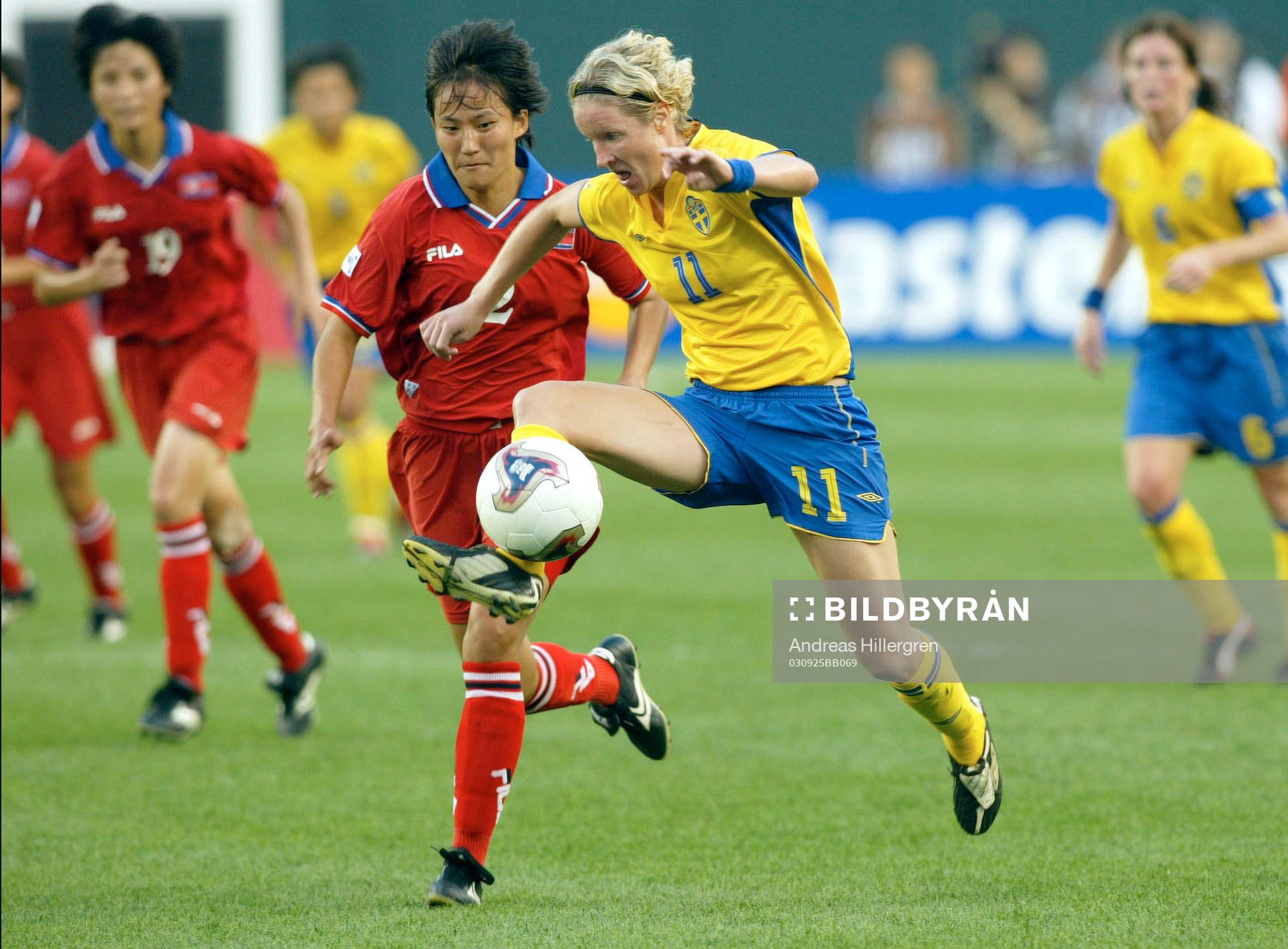 Victoria Svensson 1-0 för Sverige