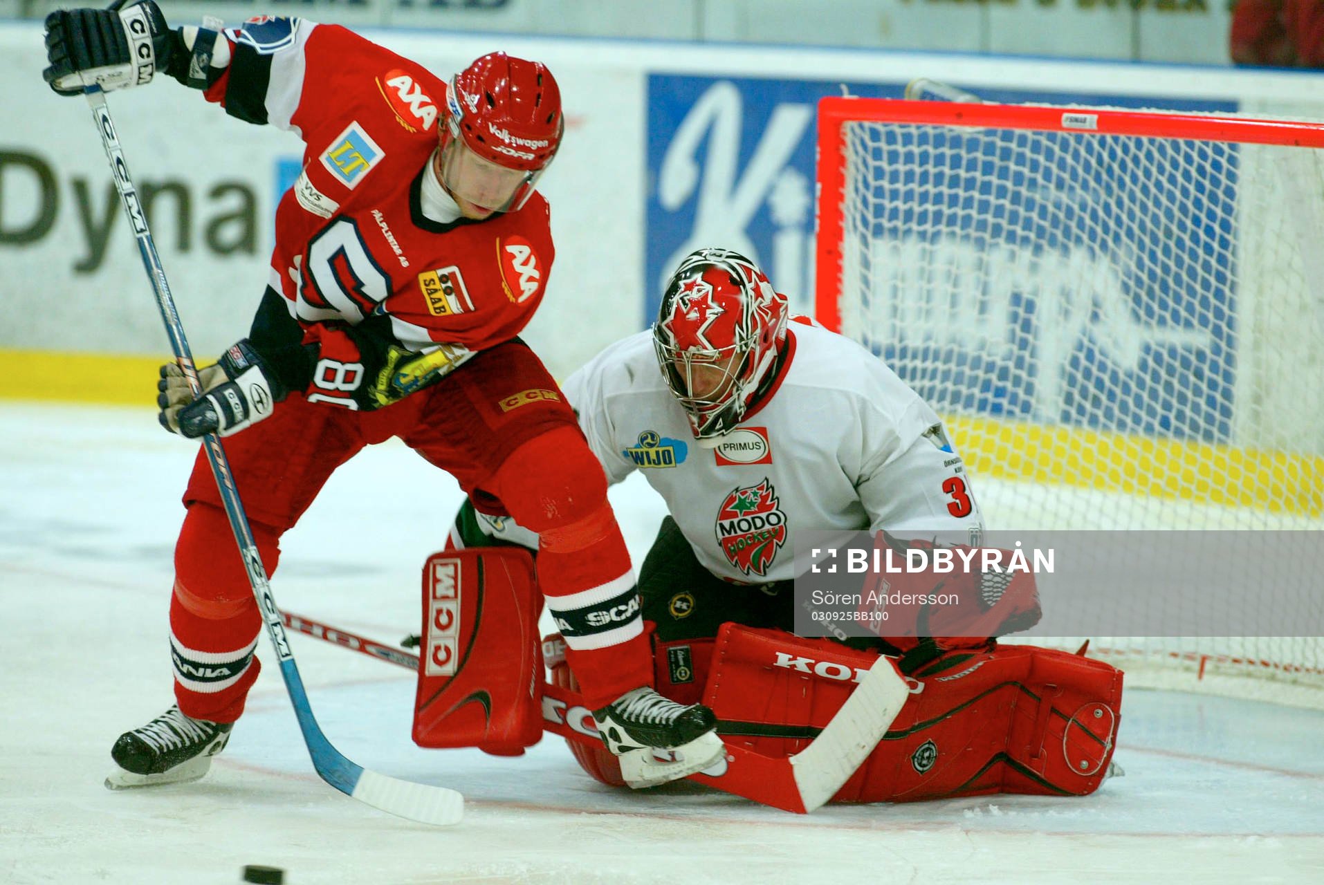 Ptrik Zetterberg, Södertälje och Juuso Riksman, målvakt,