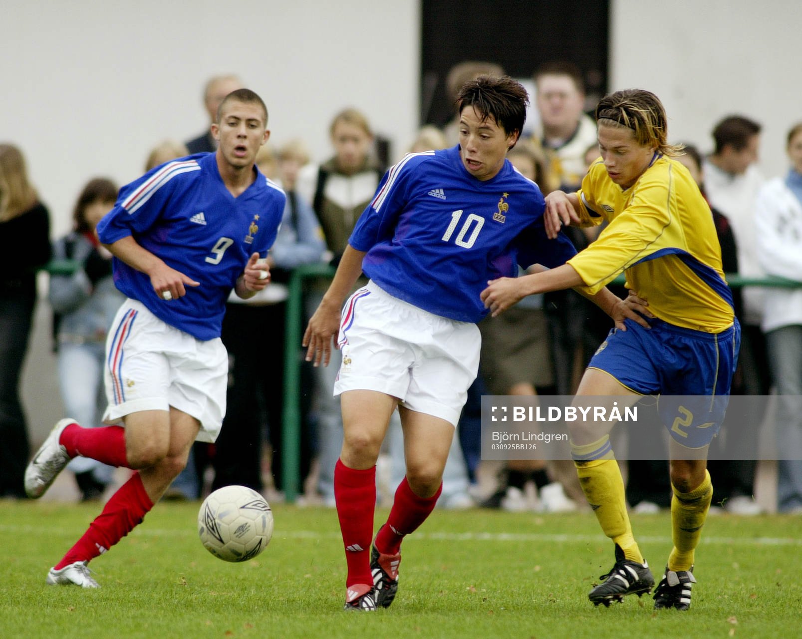 Jeremy Menez och Samir Nasri, Frankrike och Isak Dahlin,