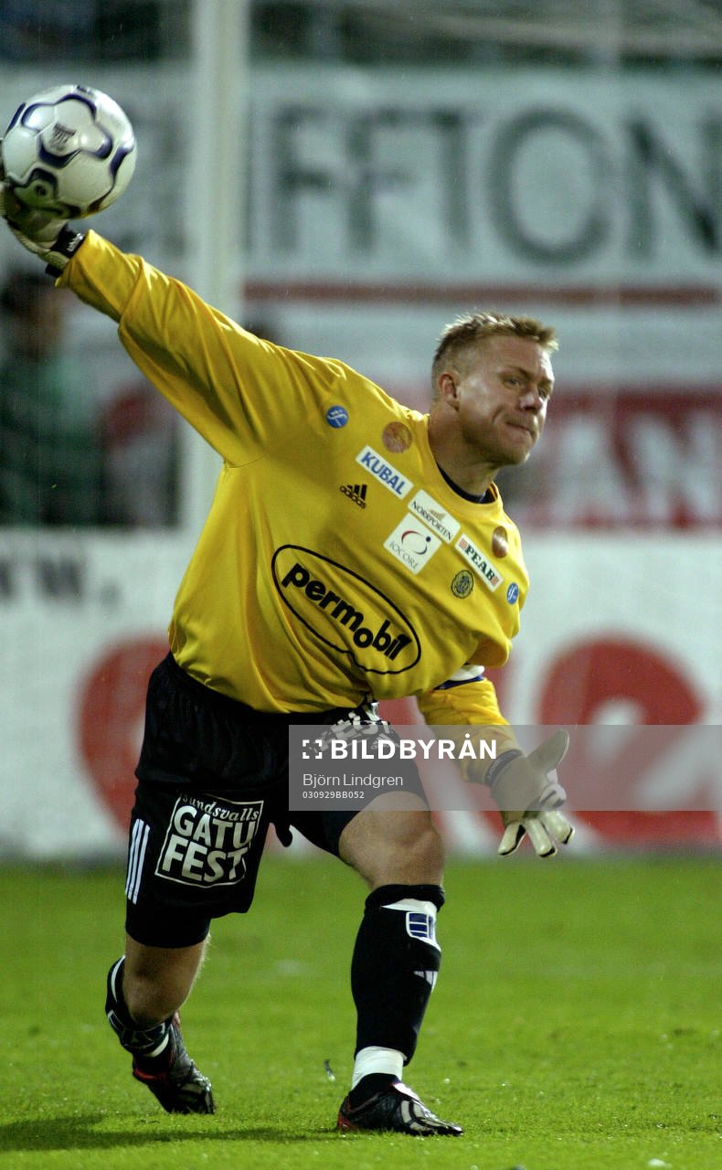 Fotboll, Allsvenskan, Fredrik Sundfors, målvakt, Sundsvall