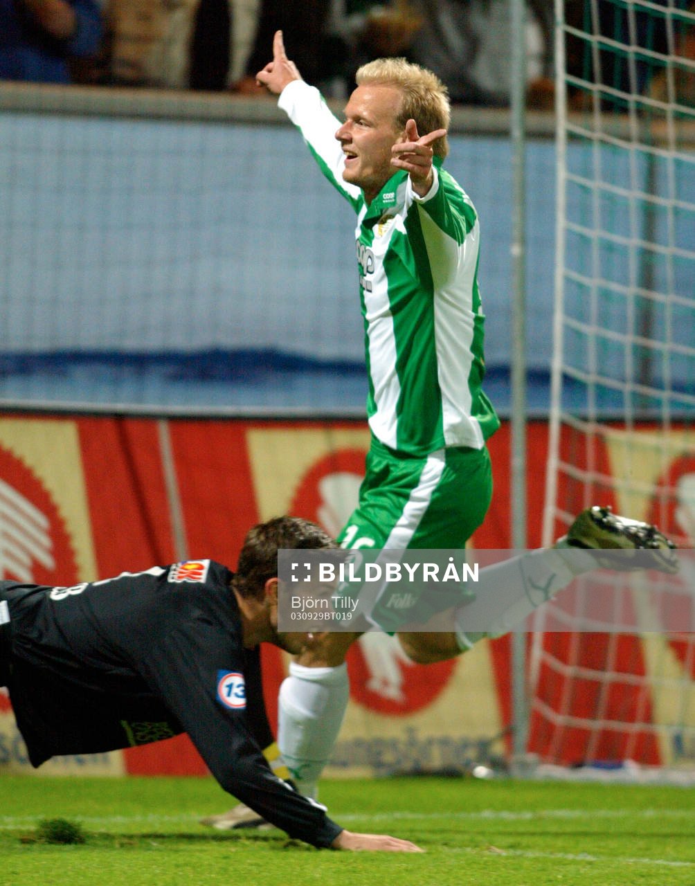 Mikael Andersson, Hammarby gjorde Hattrick. Jubel