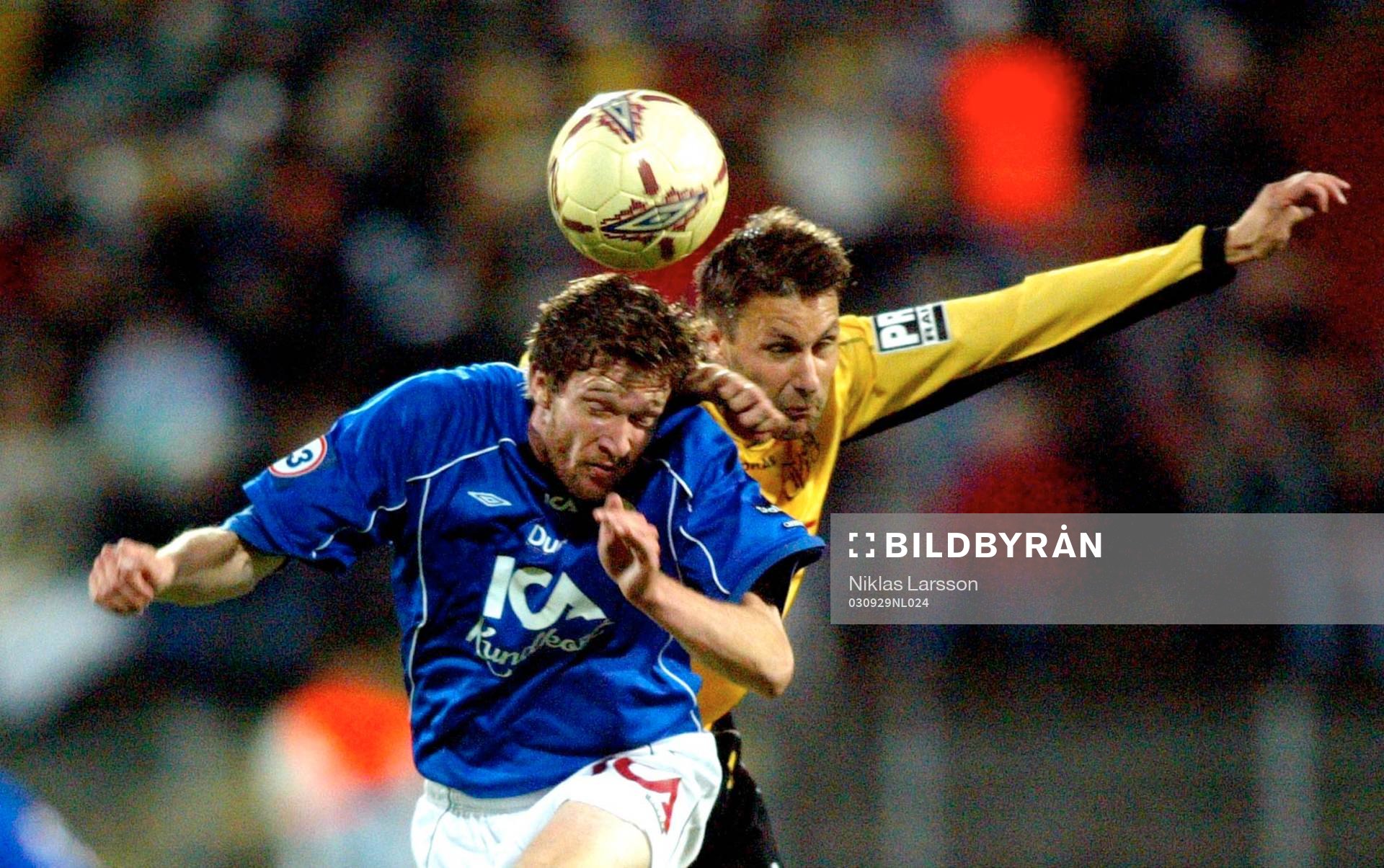 Mikael Nilsson, Halmstad och Jari Illola, Elfsborg