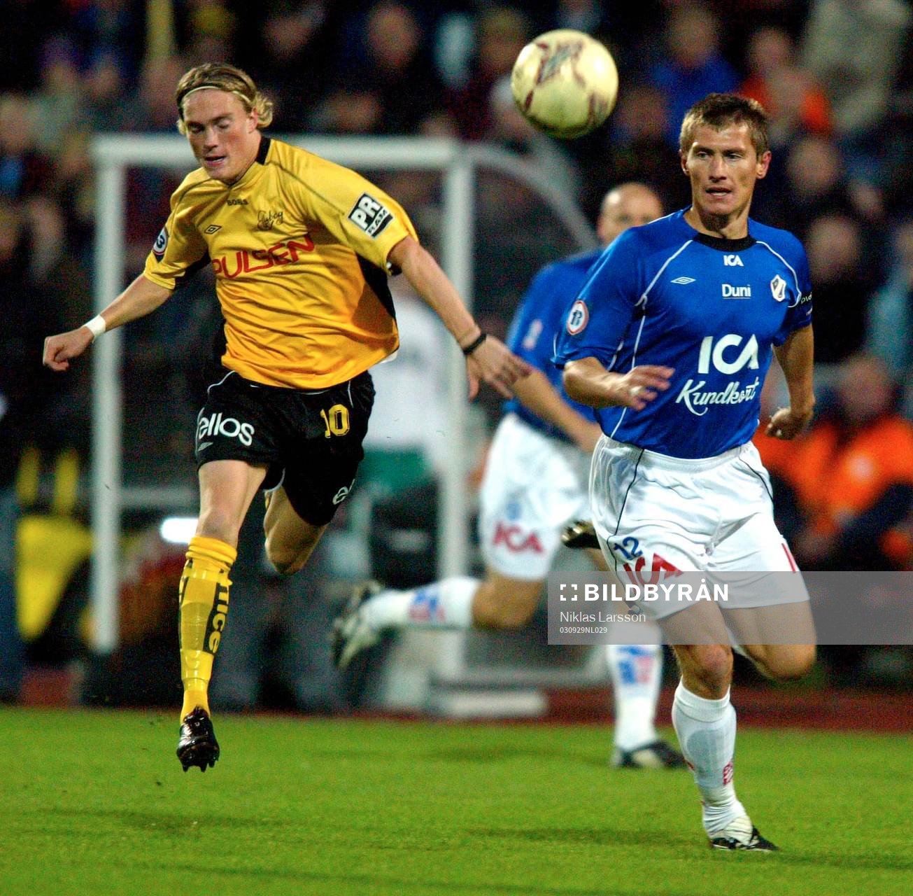 Tomas Zvirgzdauskas, Halmstad och Lasse Nilsson, Elfsborg