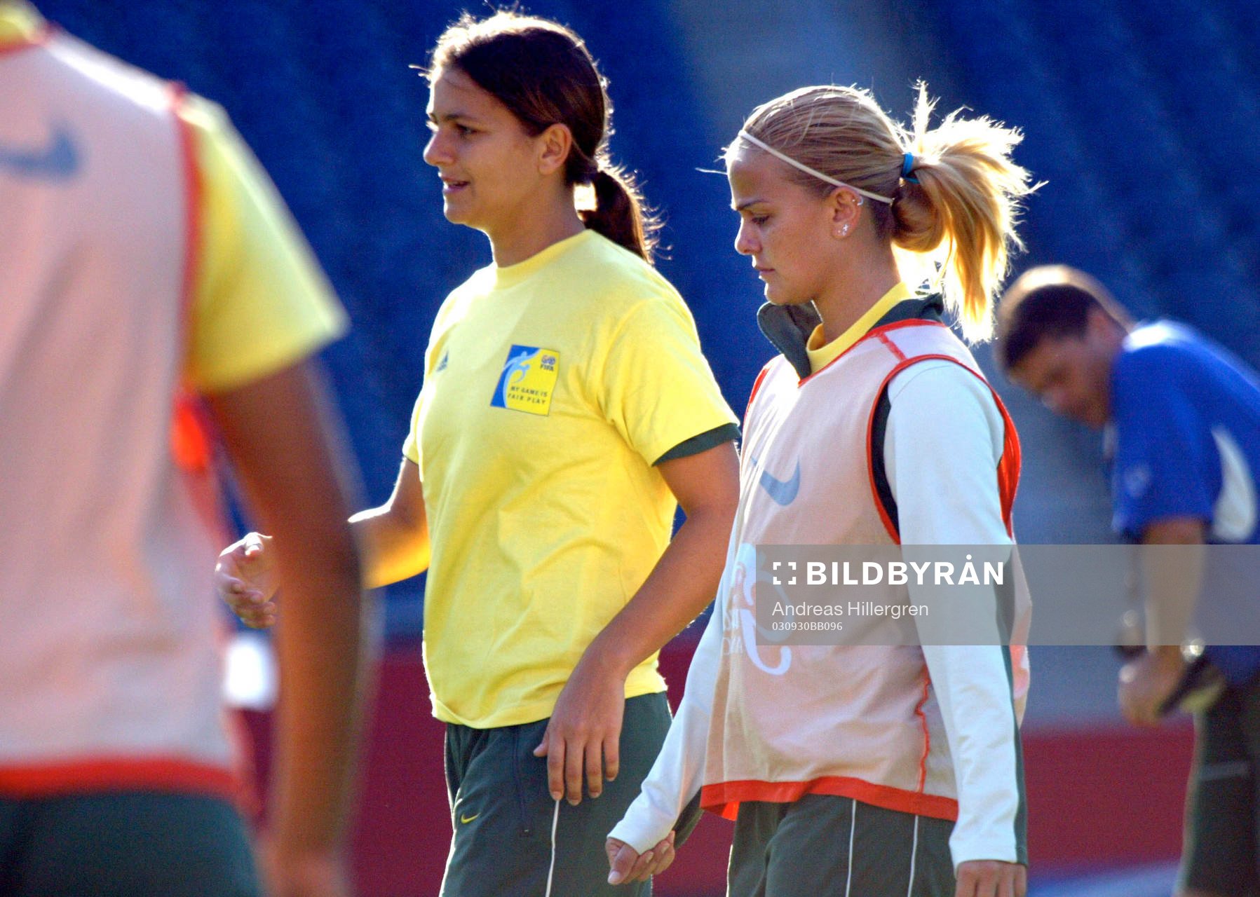 Fotboll, VM, dam, Brasilien, Ronaldos blonda tjej
