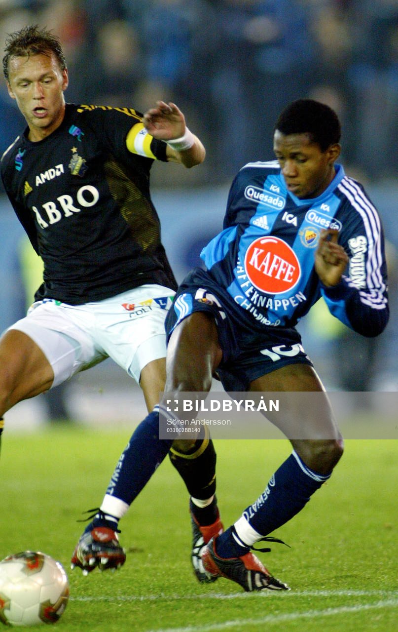 Ngabu Bapupa, Djurgården och Krister Nordin, AIK