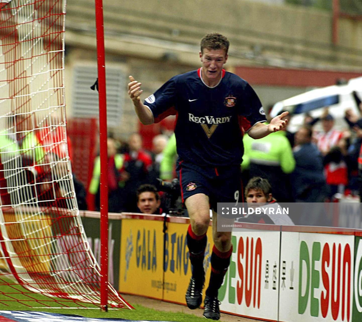 Målskytten Kevin Kyle, Sunderland, jubel