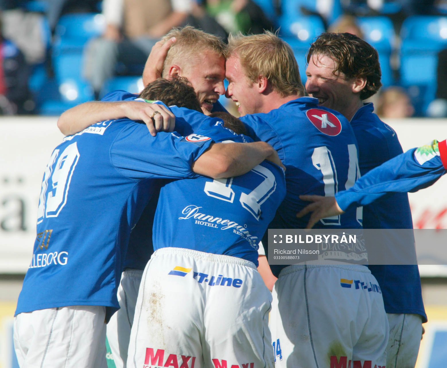 Mats Lilienberg, Johan Laursen och Eric Fischbein. Jubel