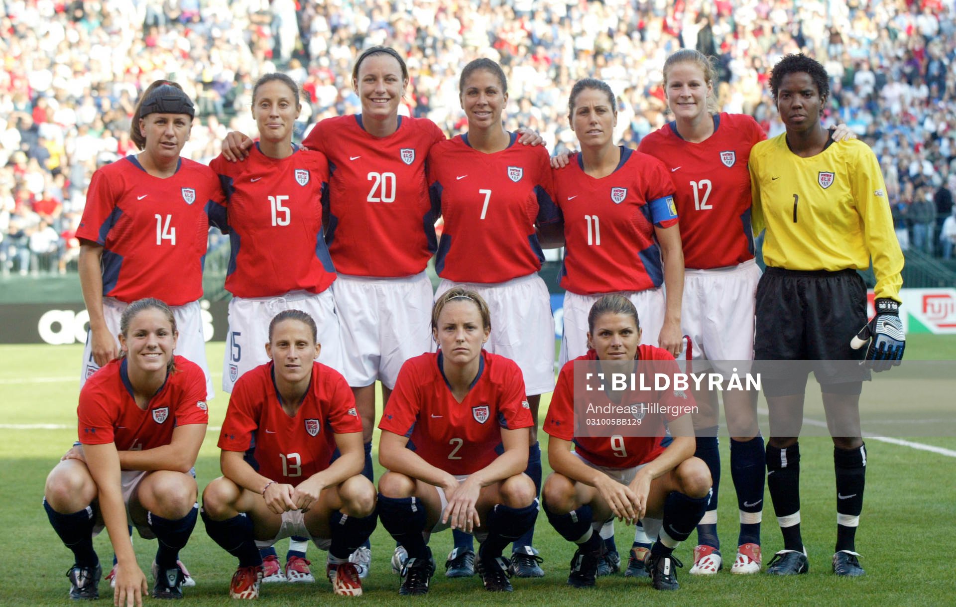 Fotboll, VM, Dam, Semifinal, USA, lagbild