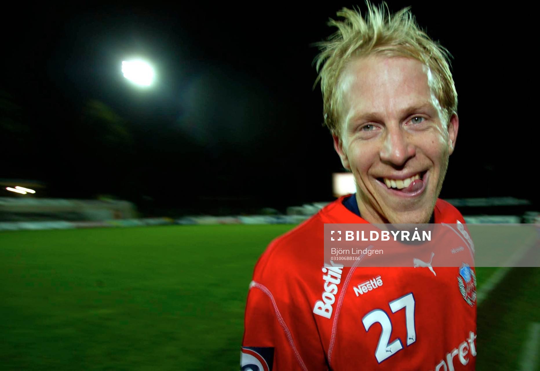 Dagens hjälte, tremålskytten Gustaf Andersson,