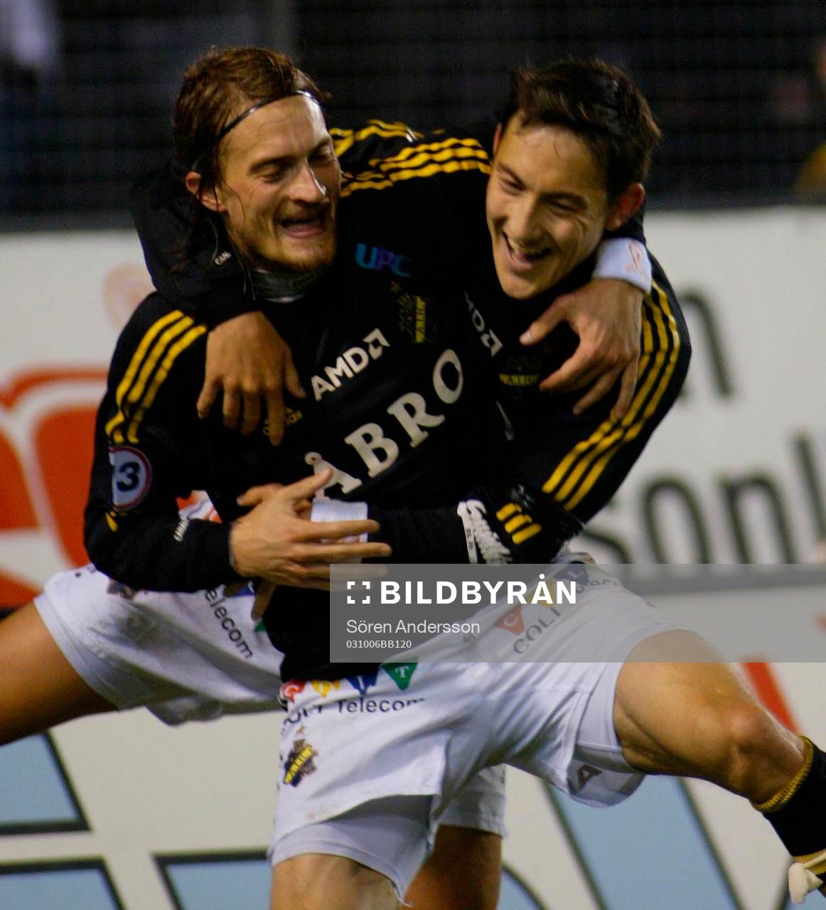 Stefan Ishizaki, AIK gratulerar tremålsskytten Mats