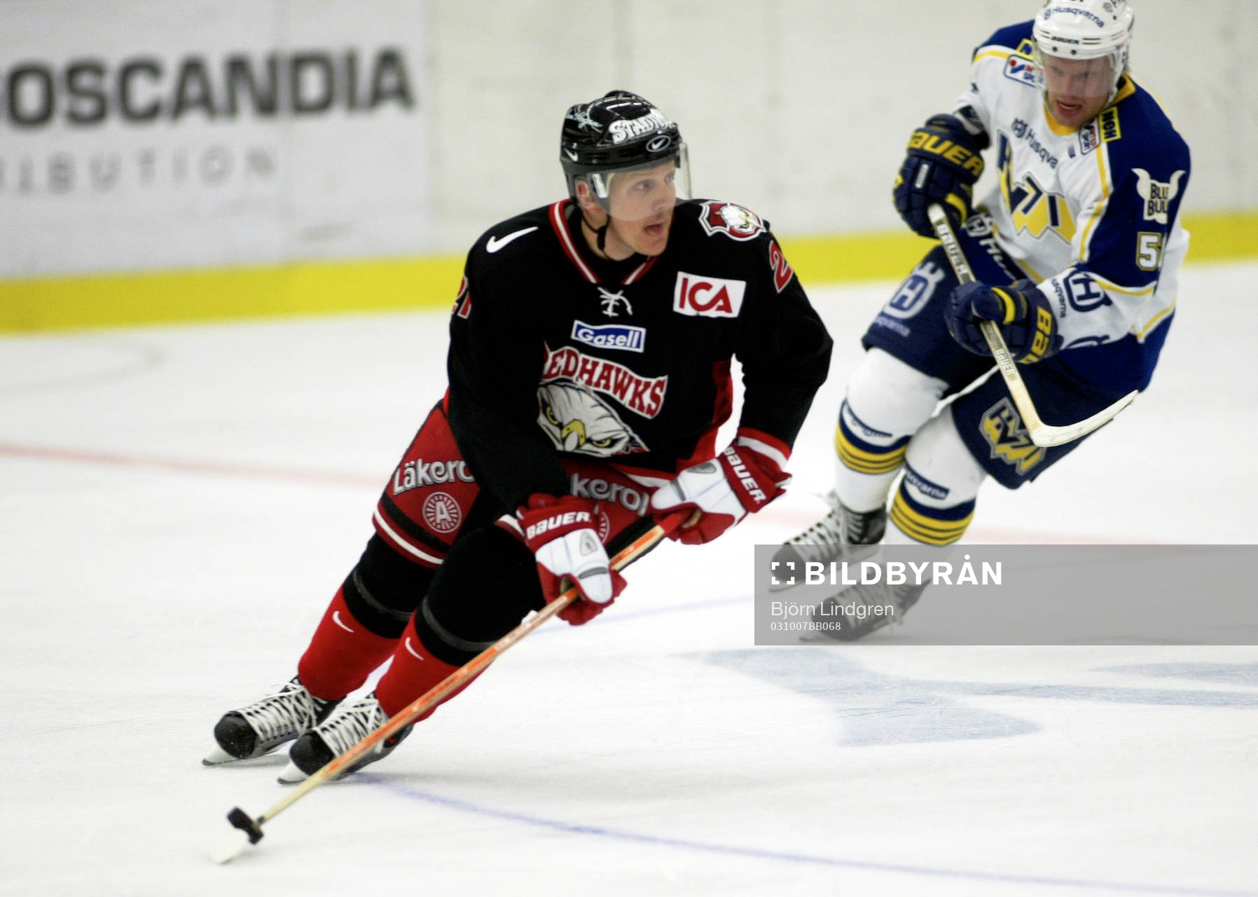 Jesper Mattsson, Malmö jagas av Andreas Jämtin, HV71
