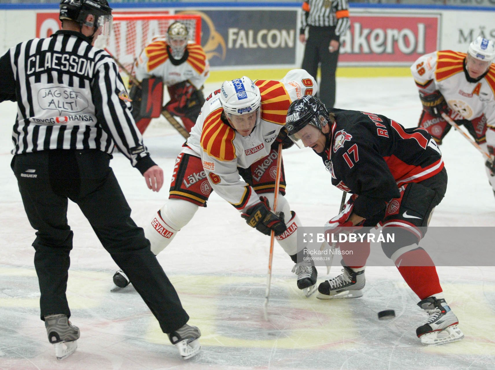 Mikael Lind och Daniel Rydmark. Teckning