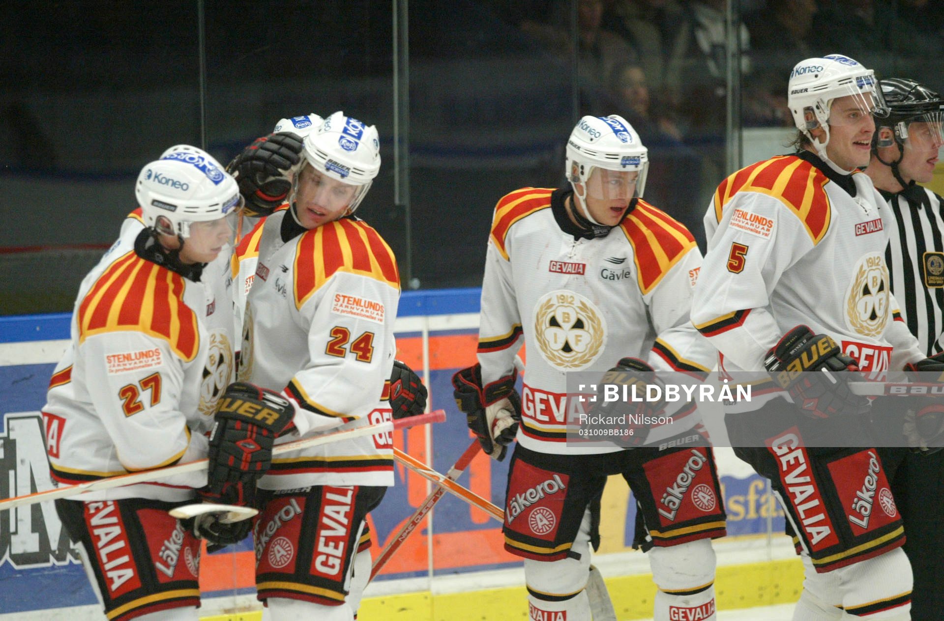 Niklas Anger, Tommi Miettinen och Mikko Kuparinen, Brynäs.