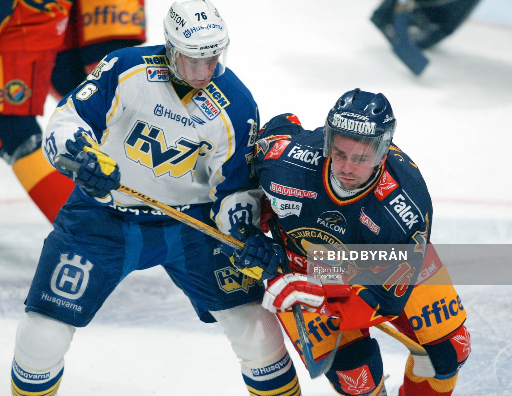 Johan Davidsson, HV 71 och Nichlas Falk, Djurgården