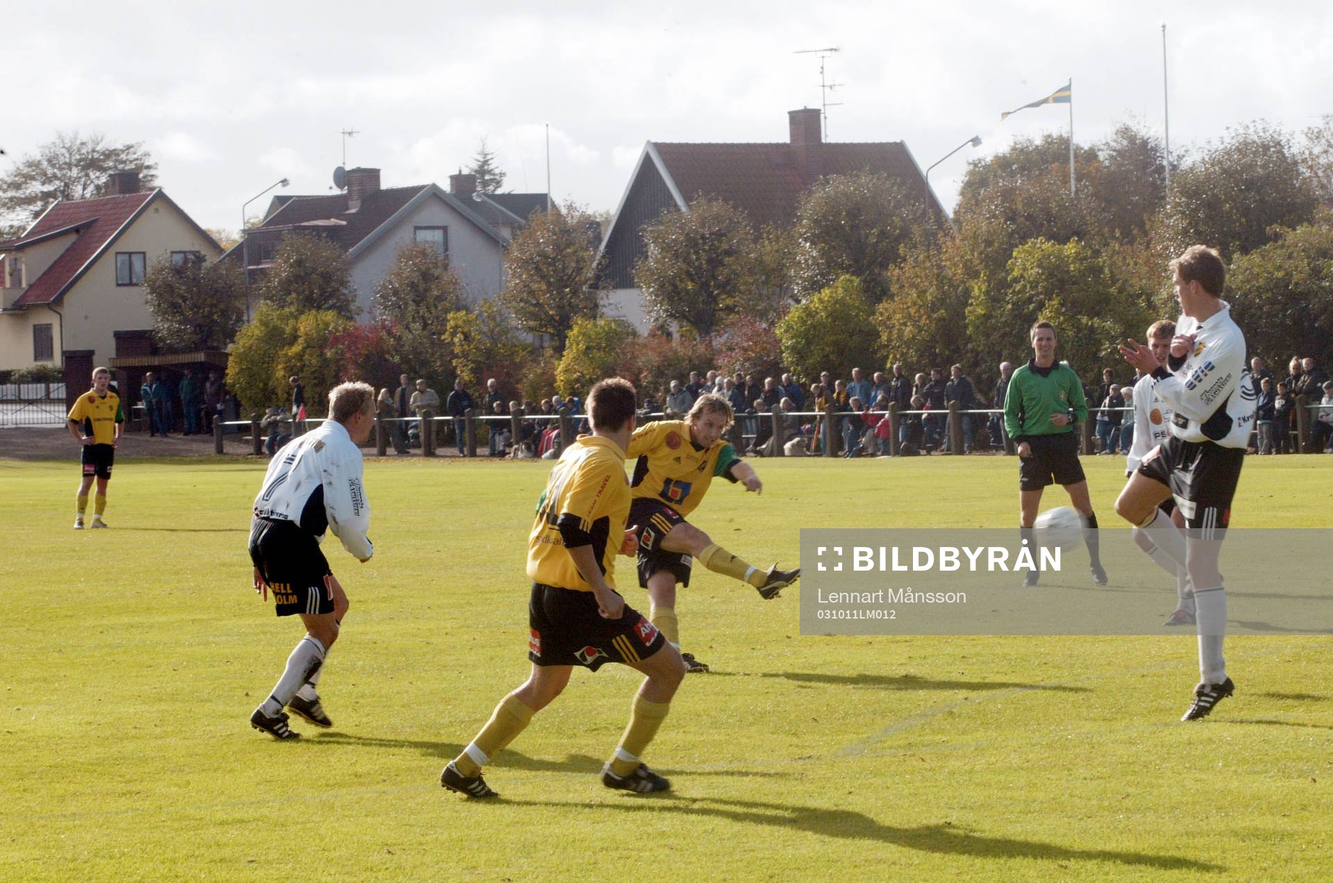 Sista matchen på Laholms idrottsplats