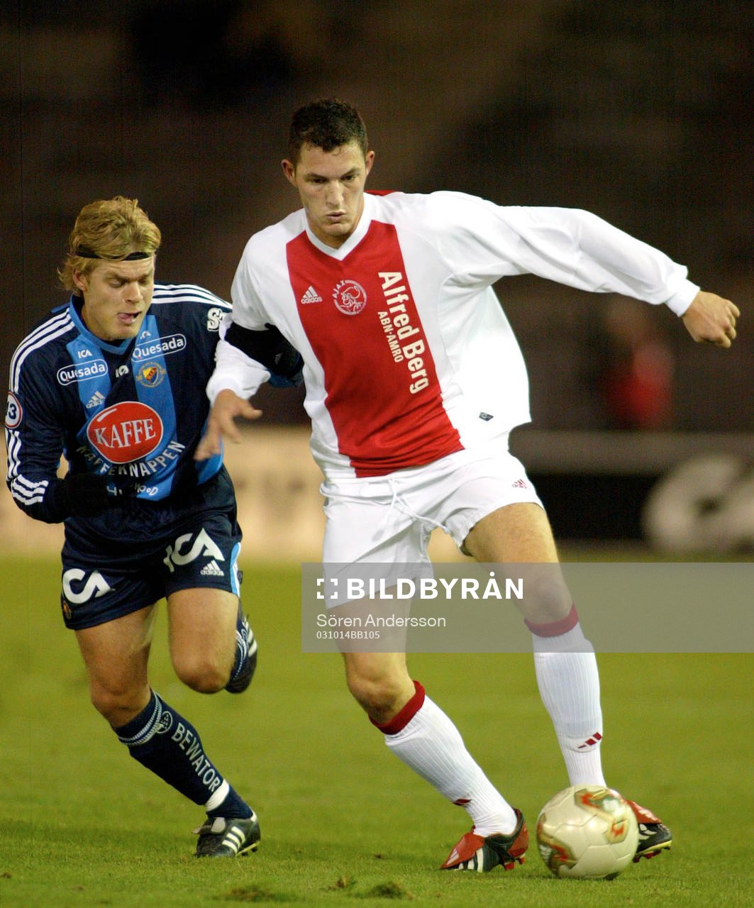 Johan Arneng, Djurgården och Jelle van Damme, Ajax