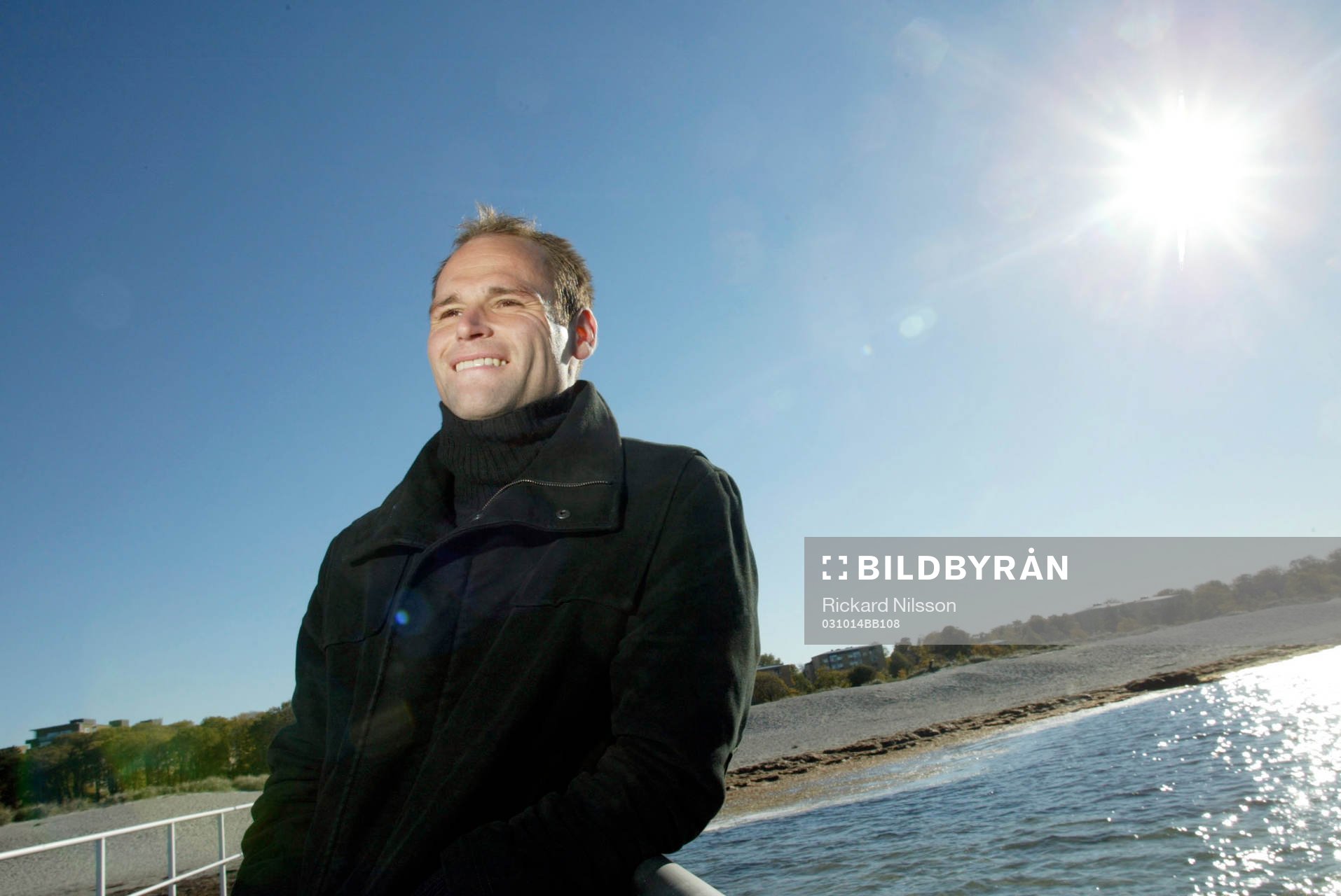 Thomas Olsson trivs i skenet av solen