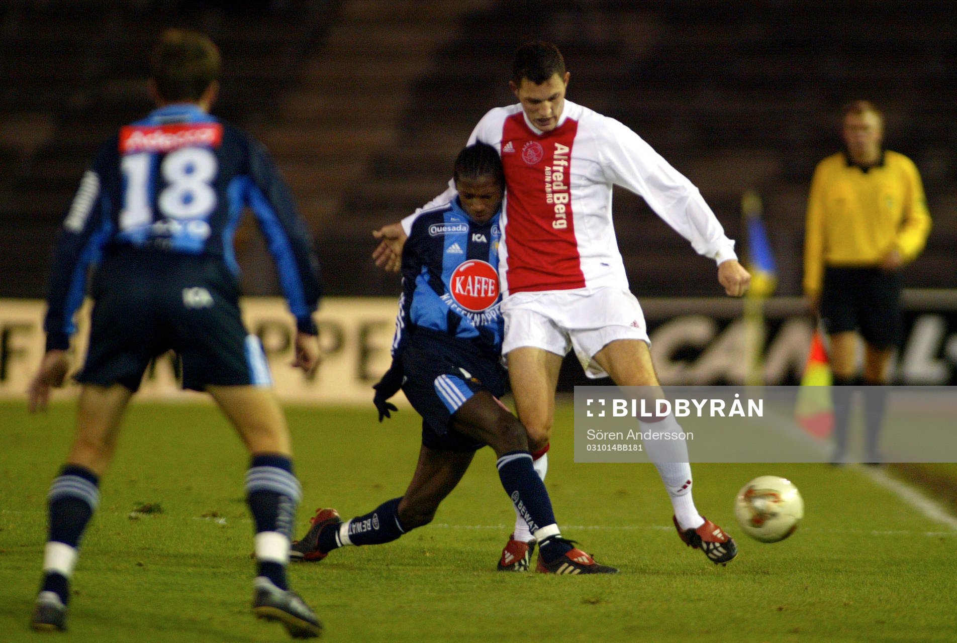 Rene Makondele, Djurgården och Jelle van Damme, Ajax
