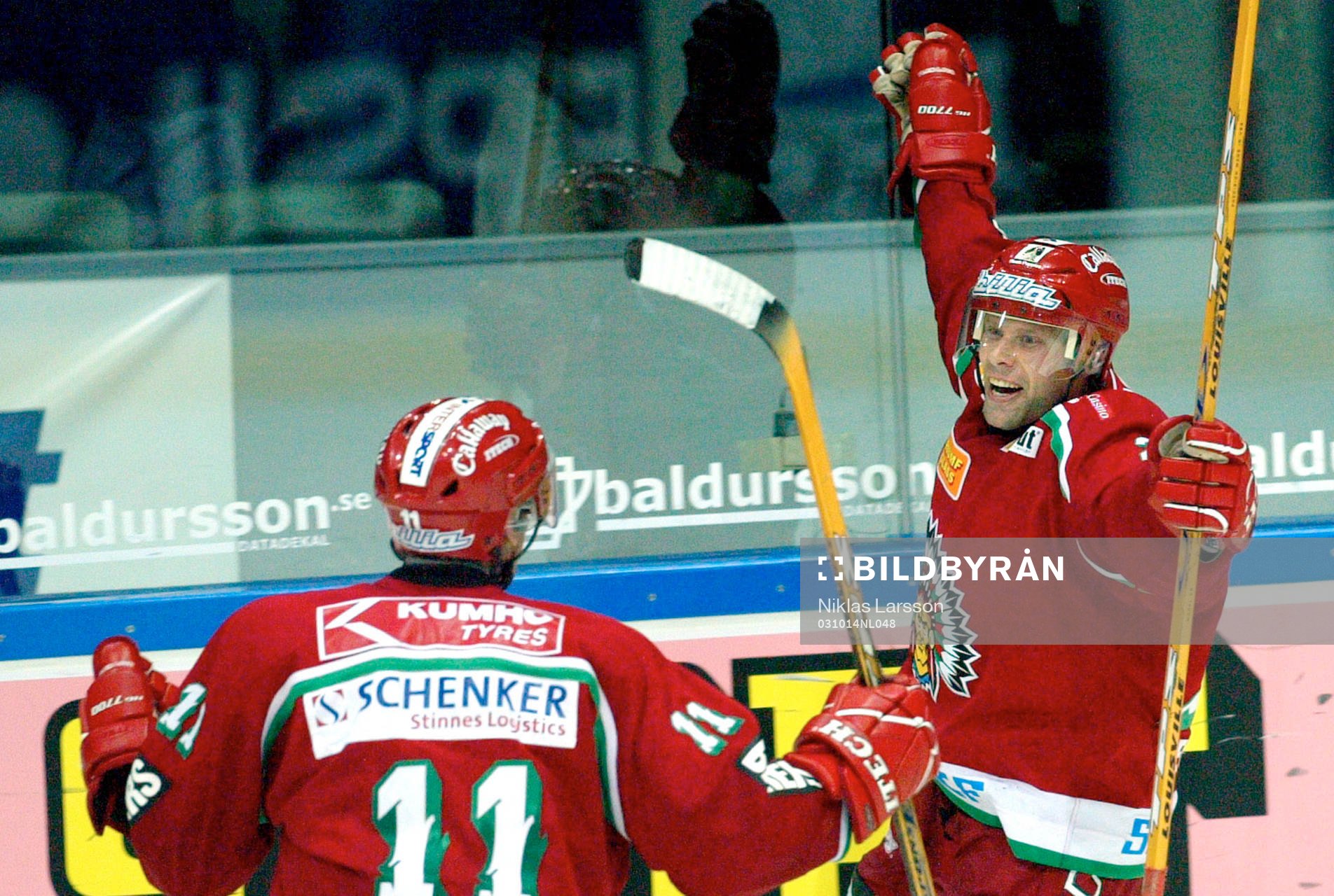Oskar Ackerström, Frölunda, jubel