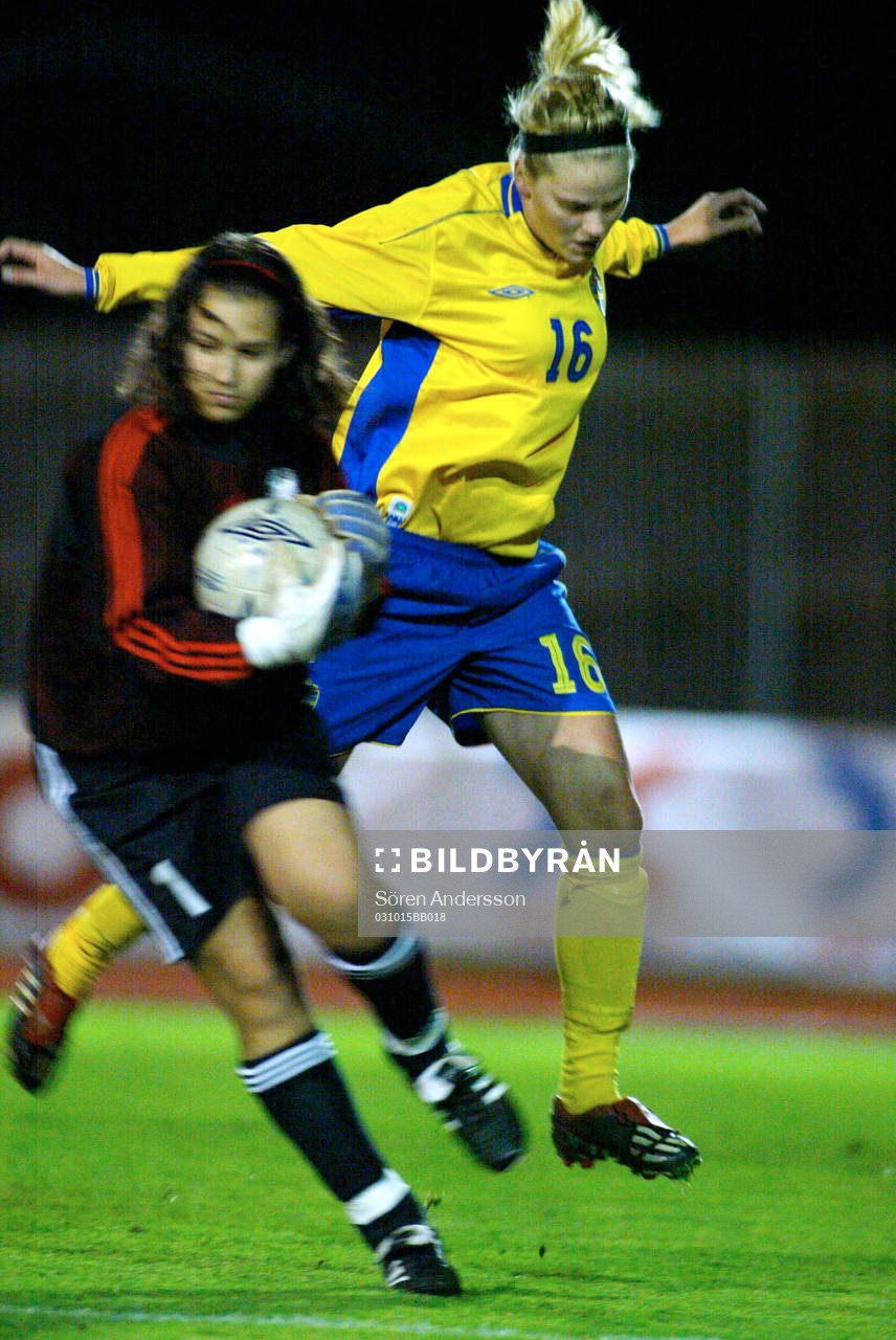 Lisa Dahlkvist, Sverige och Romina Holz, målvakt, Tyskland