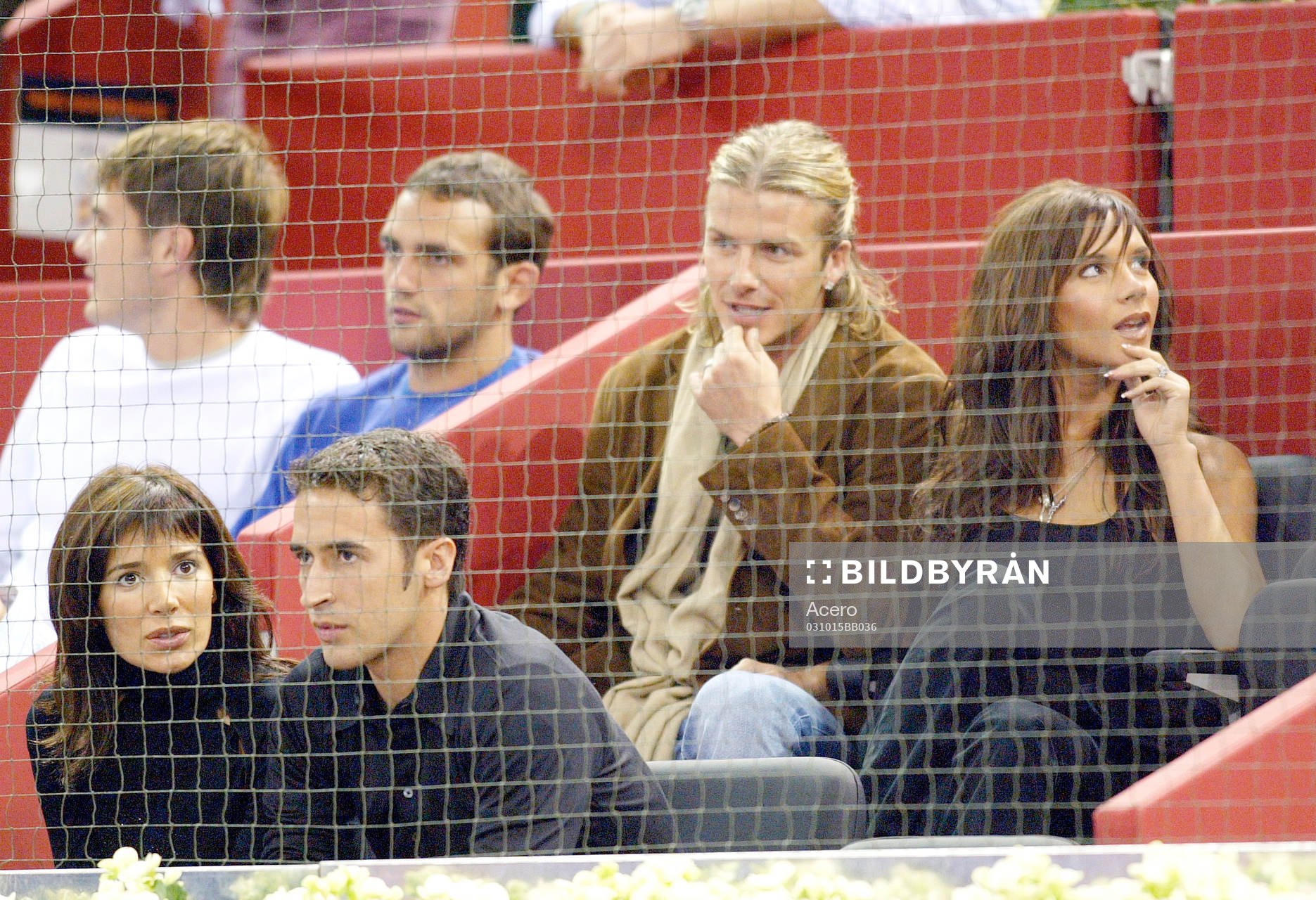Raul och David Beckham (Victoria Beckham) med respektive