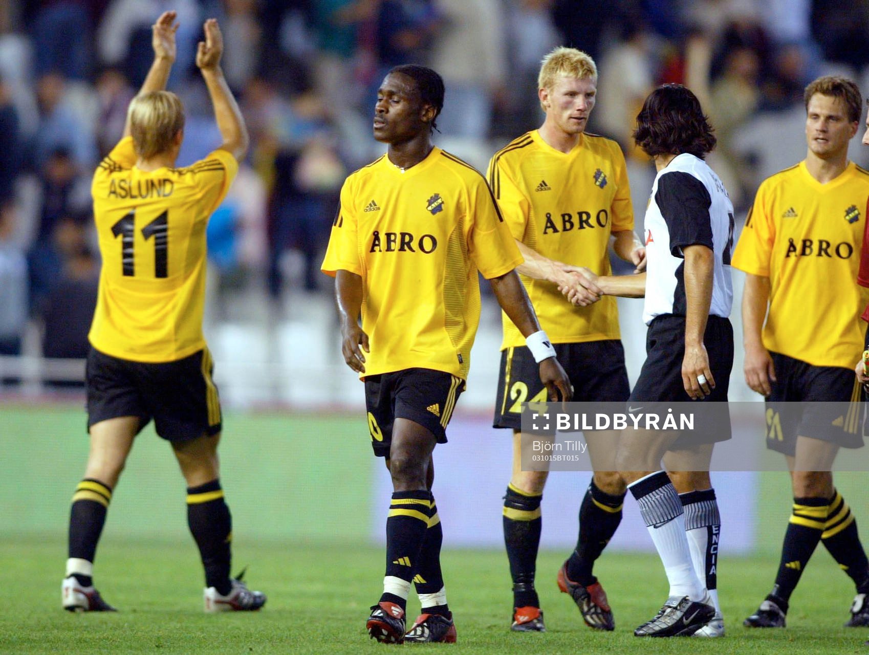  Derek Boateng och AIK förlorade i Valencia.