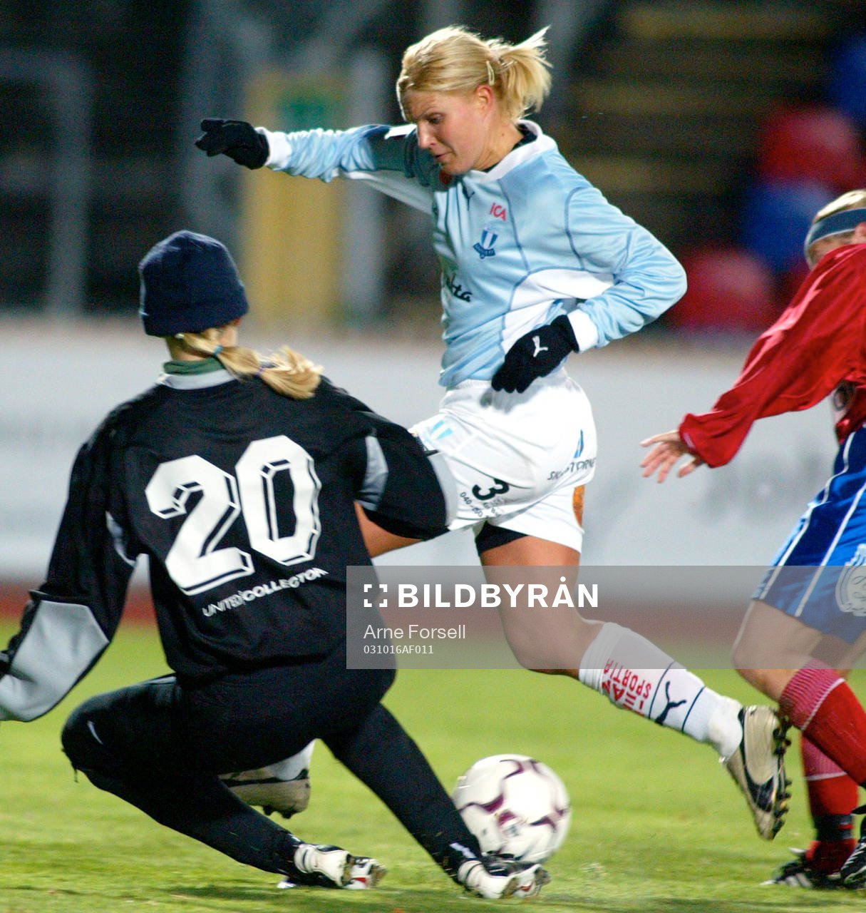 Fotboll. Dam, damallsvenskan,  Öster - Malmö FF. Heidi