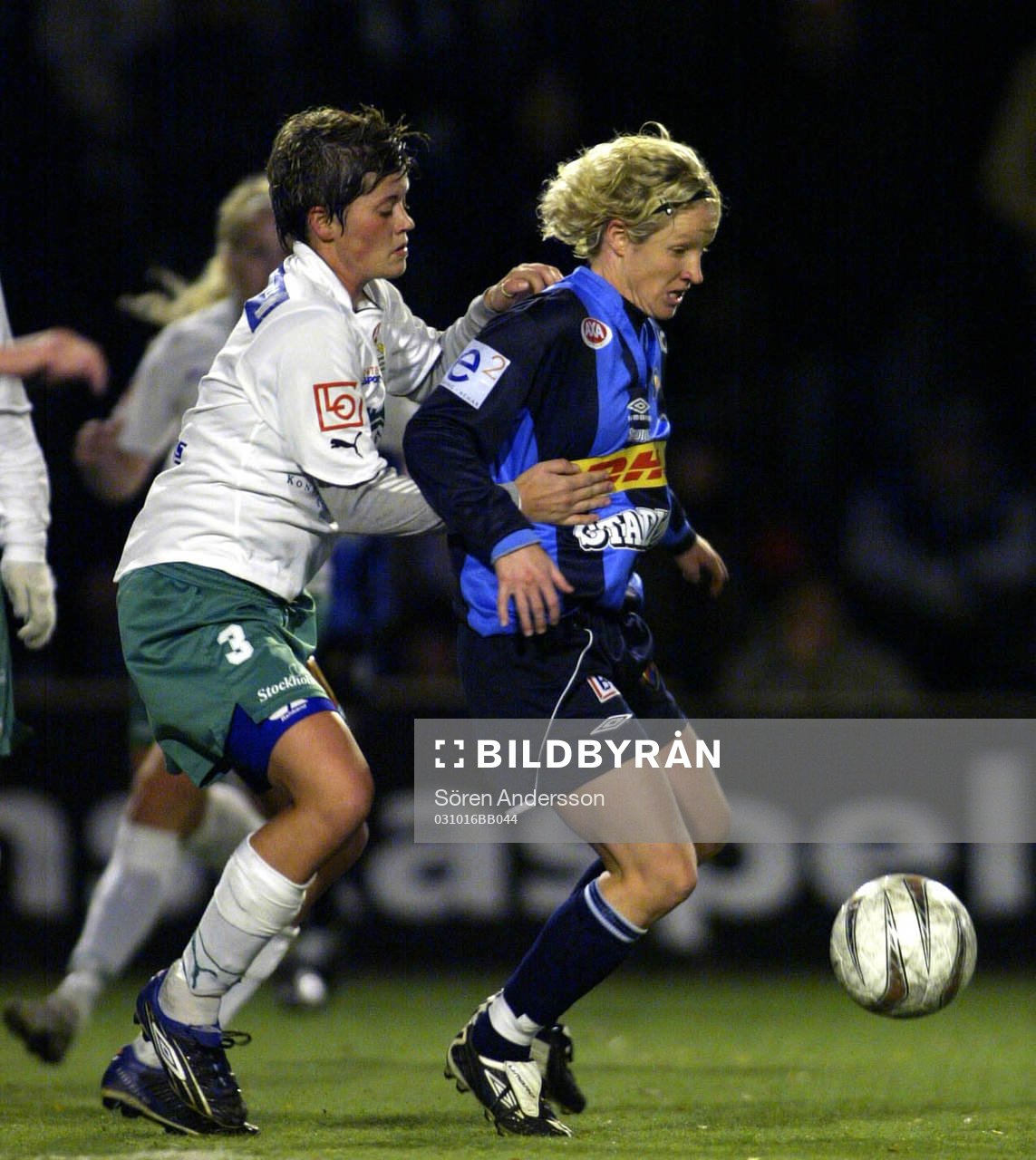 Josefin Christeansen, Hammarby och Victoria Svensson,