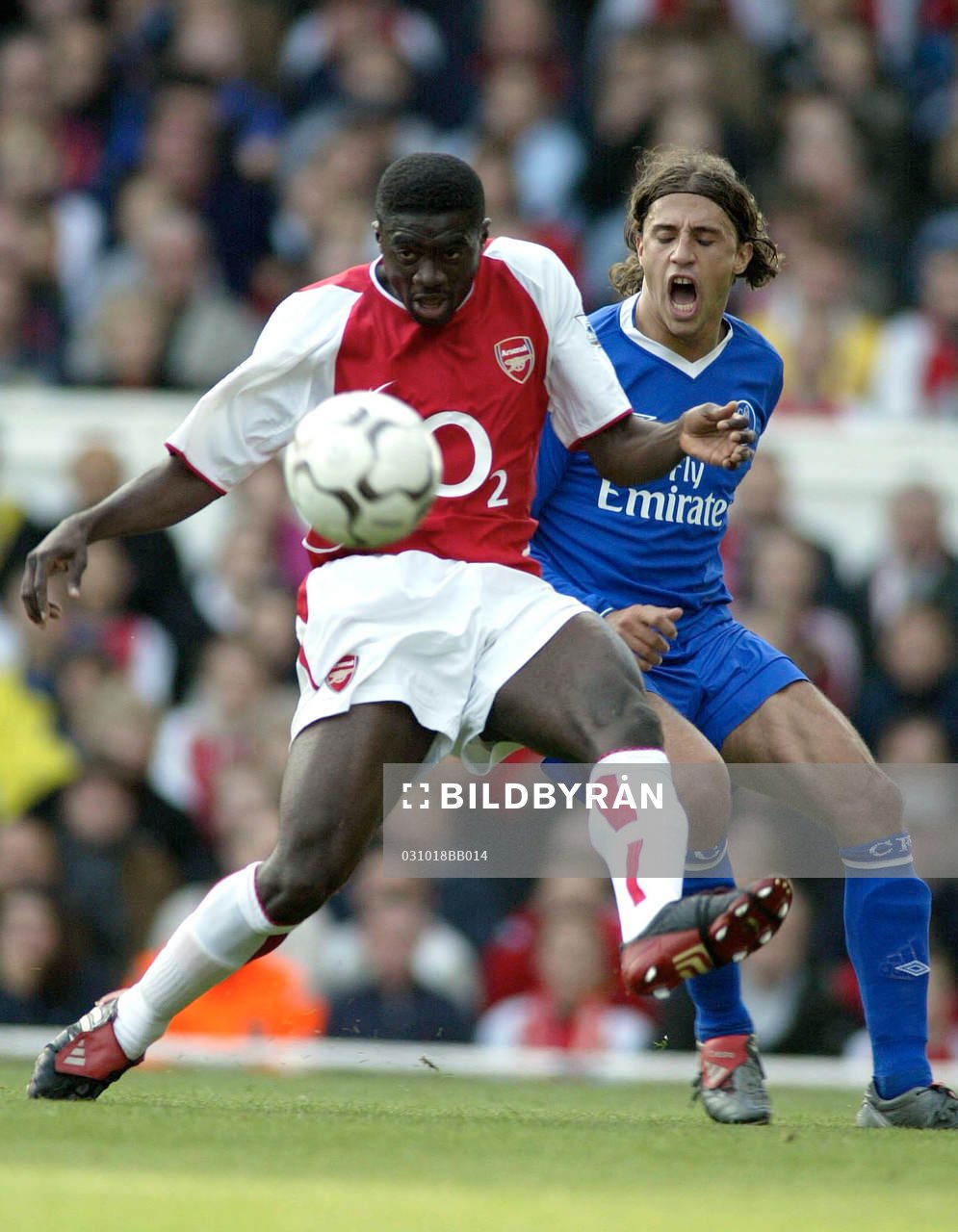 Kolo Toure, Arsenal och Hernan Crespo, Chelsea