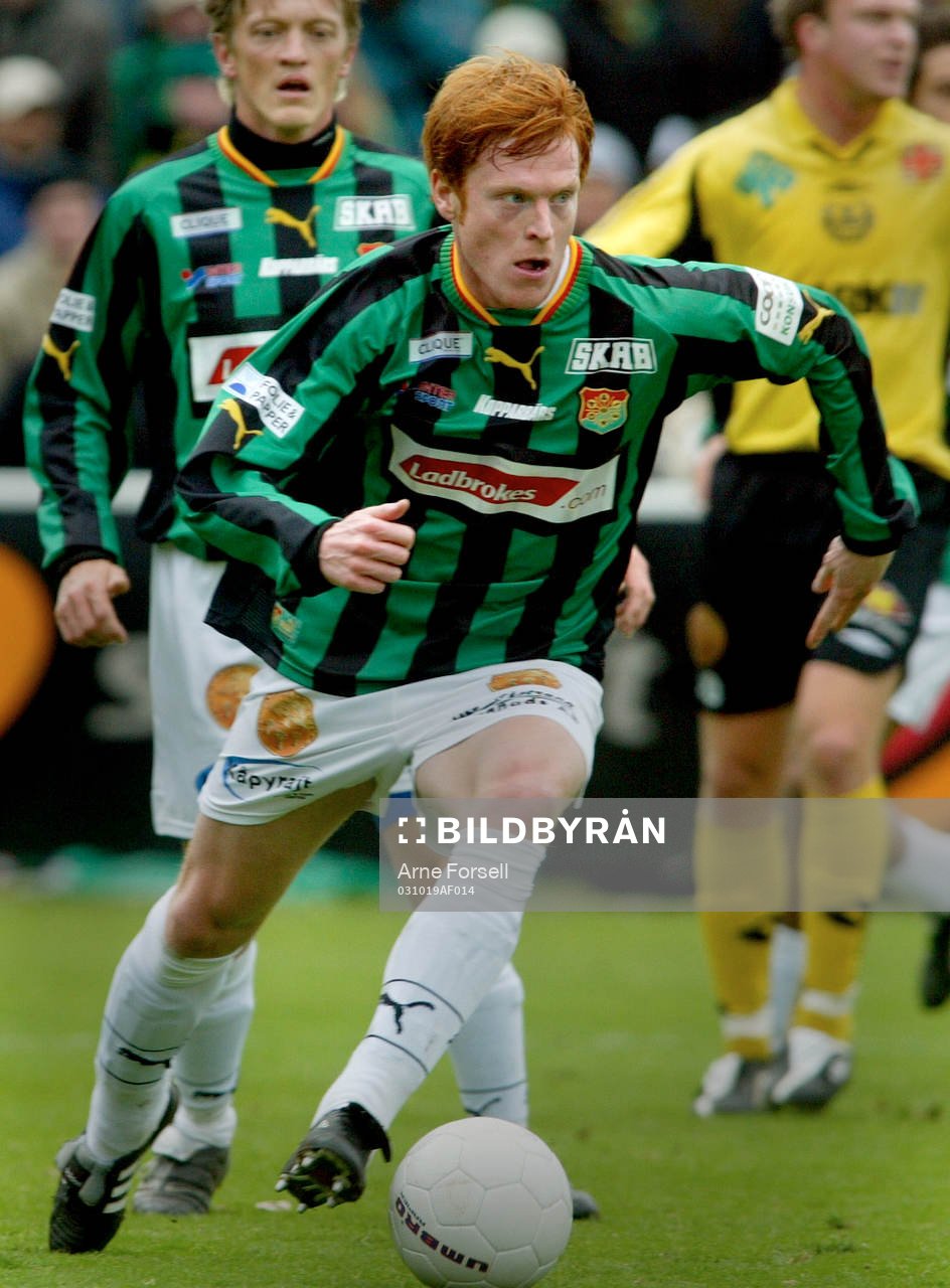 Fotboll. Kval till superettan. Mjällby - GAIS. Ivan