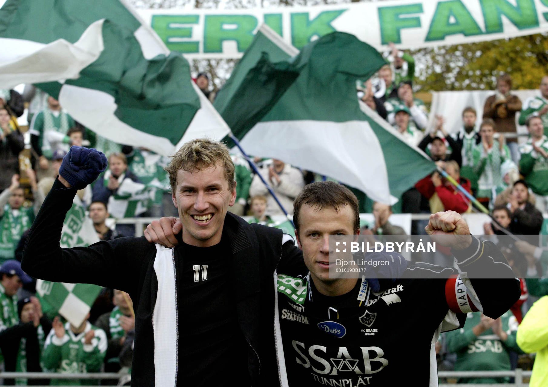 Två glada tvåmålsskyttar, Fredrik Bengtsson och Jimmy