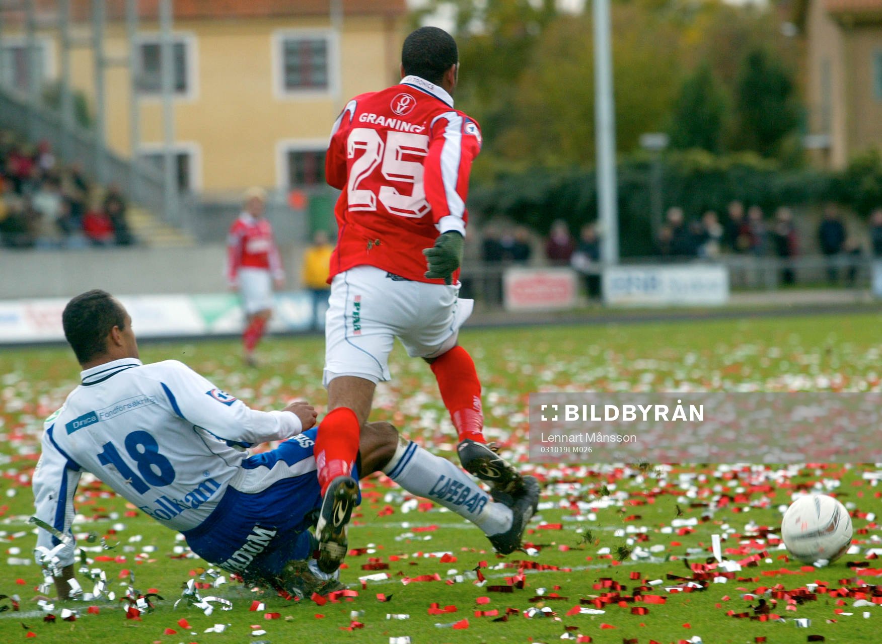 Dudu, Kalmar, Filip Apelstav, Norrköping. Glidtackling