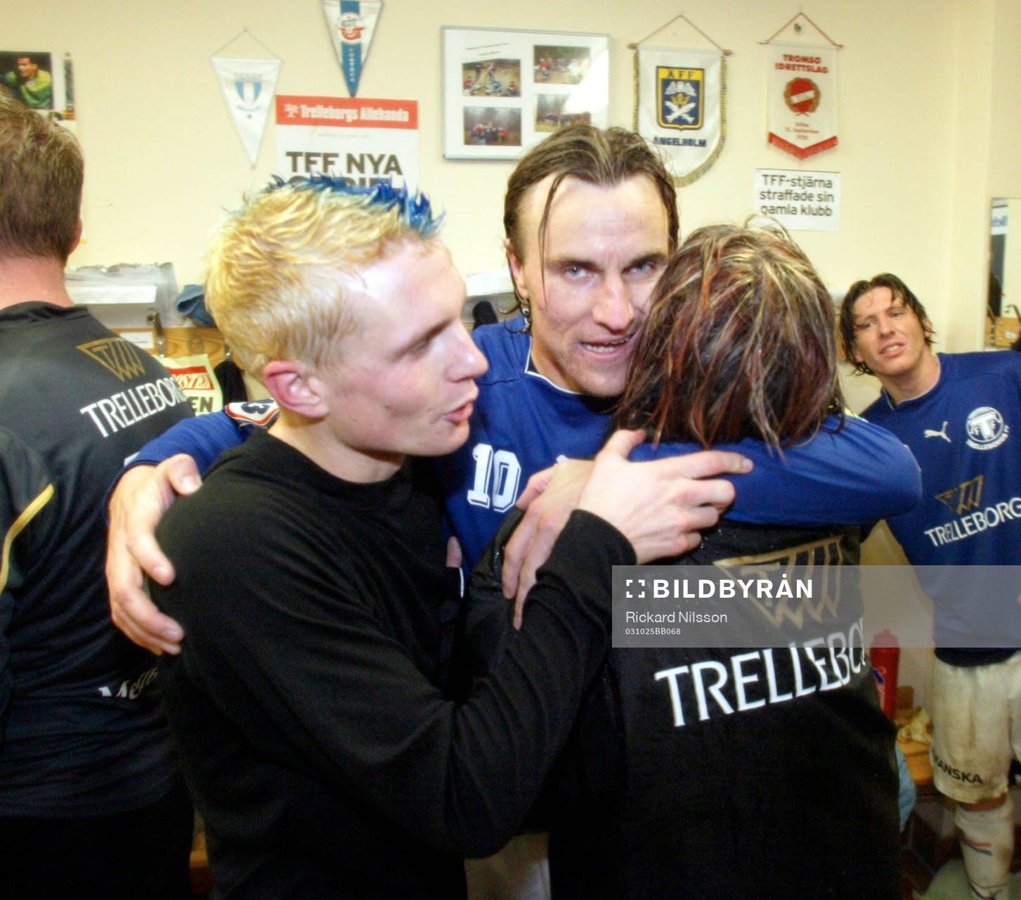 Trelleborg är tillbaka i Allsvenskan. Jubel. Kristian