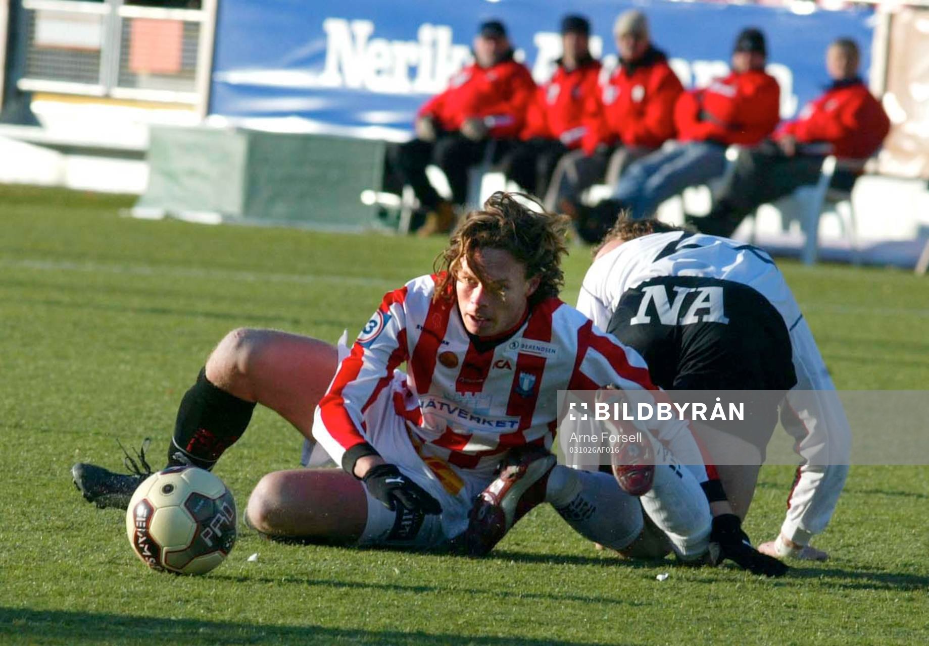 Tufft motstånd för MFF. Andreas Yngvesson har sprungit