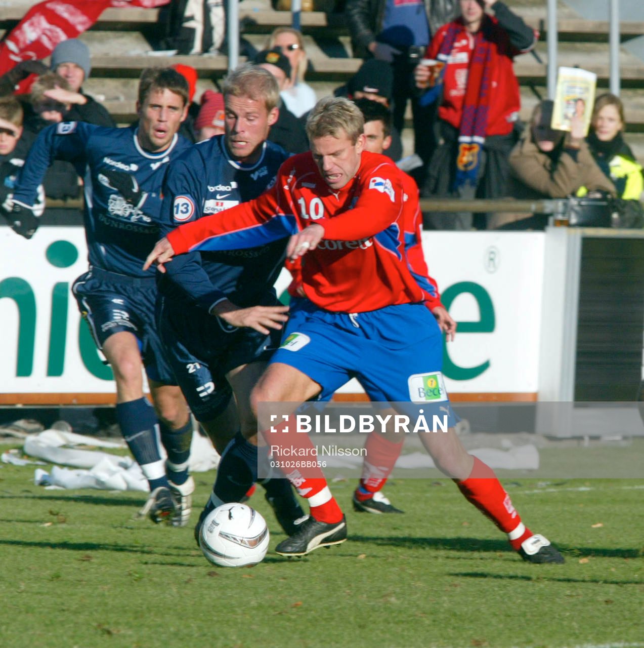 Hans Eklund, Helsingborg, gjorde sin sista match i HIF.