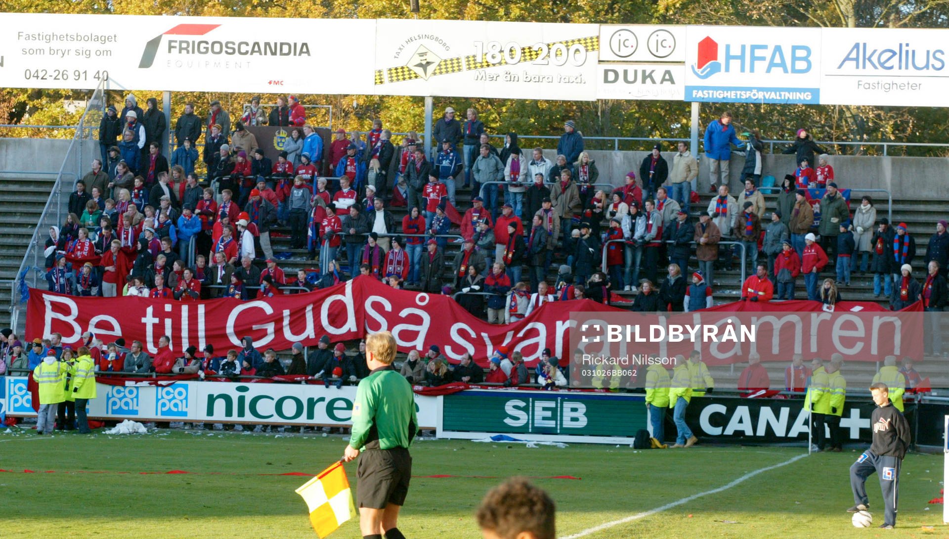 Örgrytes supportrar. Supporter, fans, läktare