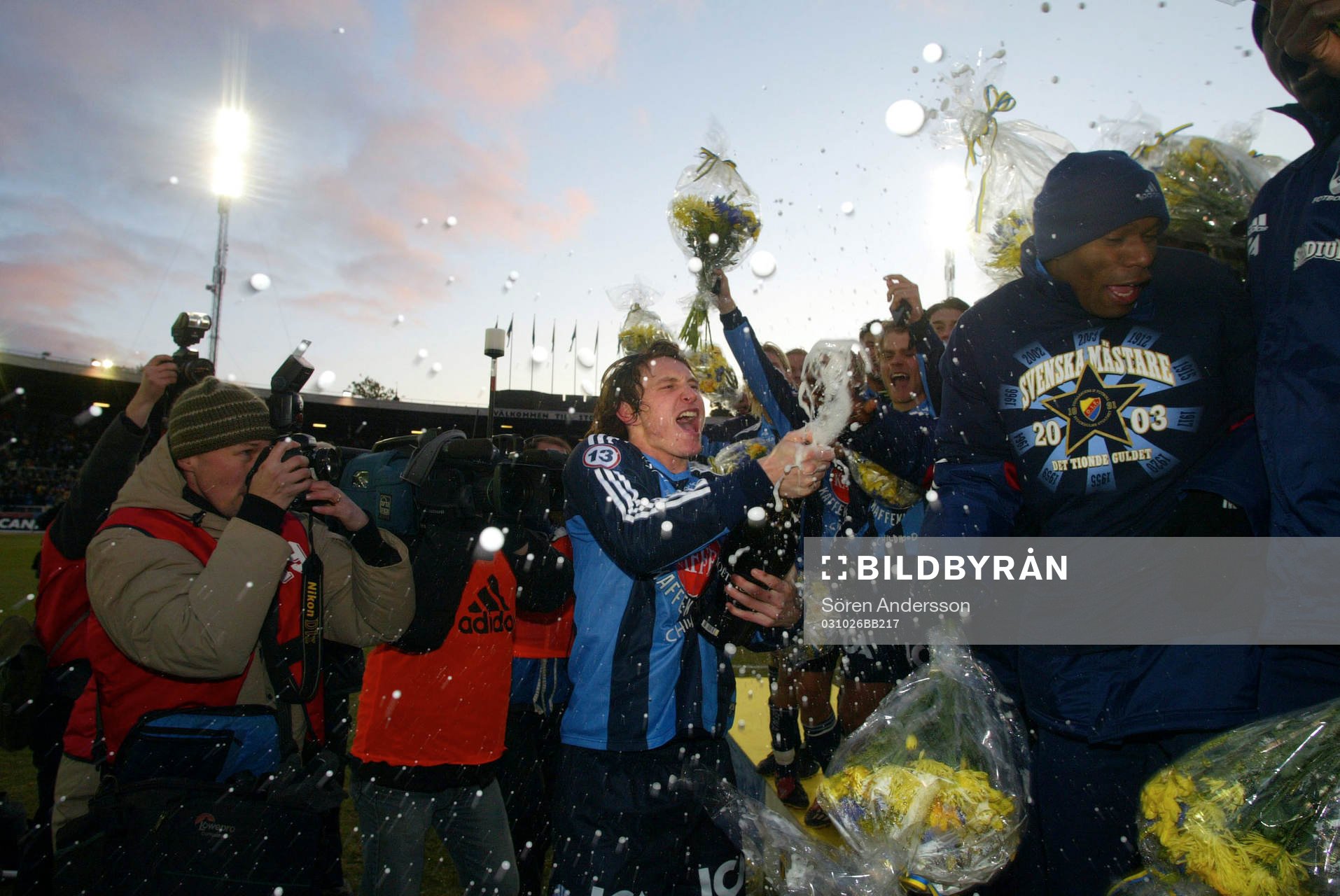 Kim Källström, Djurgården sprutar champagne