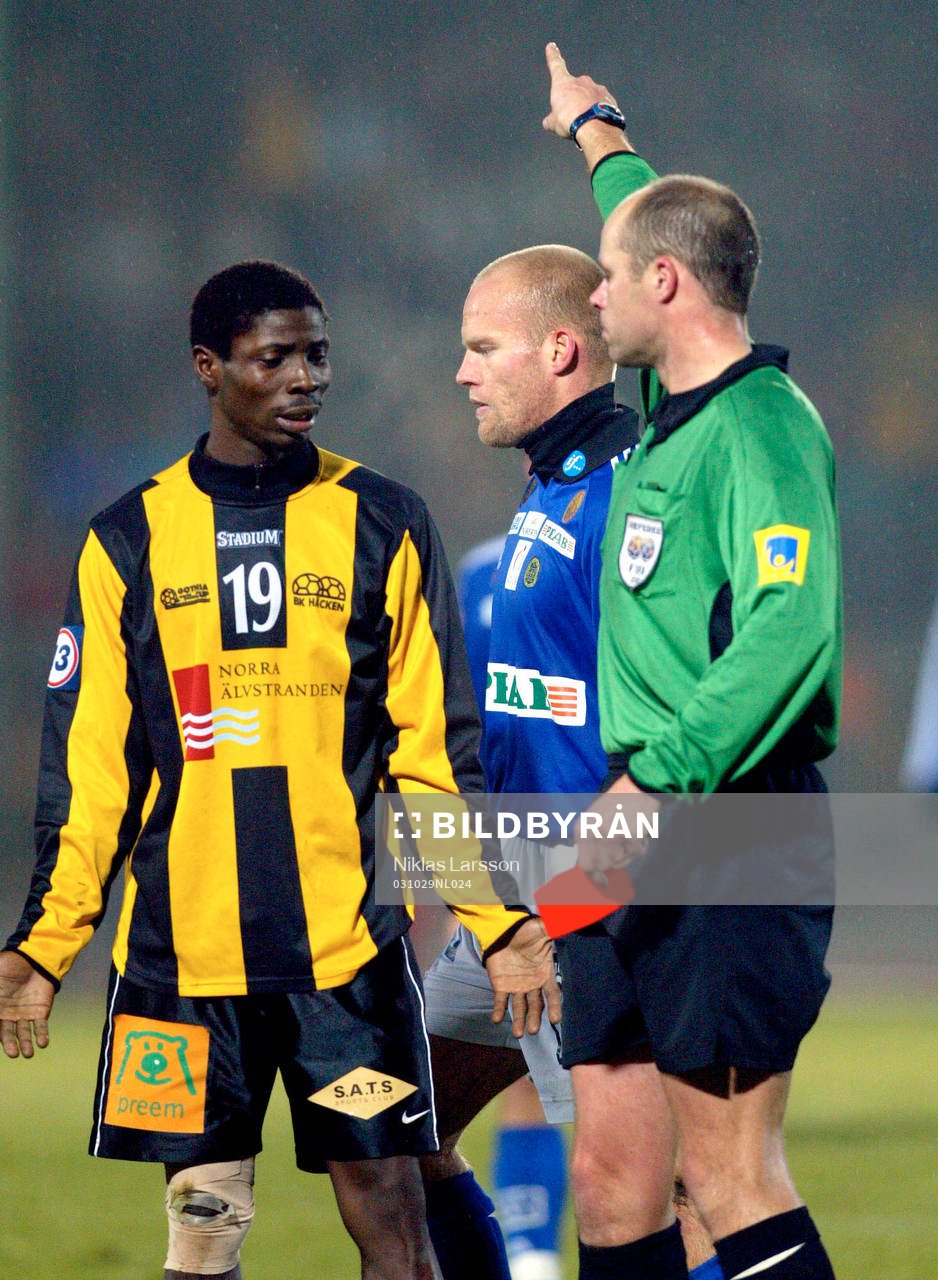 Jimmy Dixon, Häcken utvisad