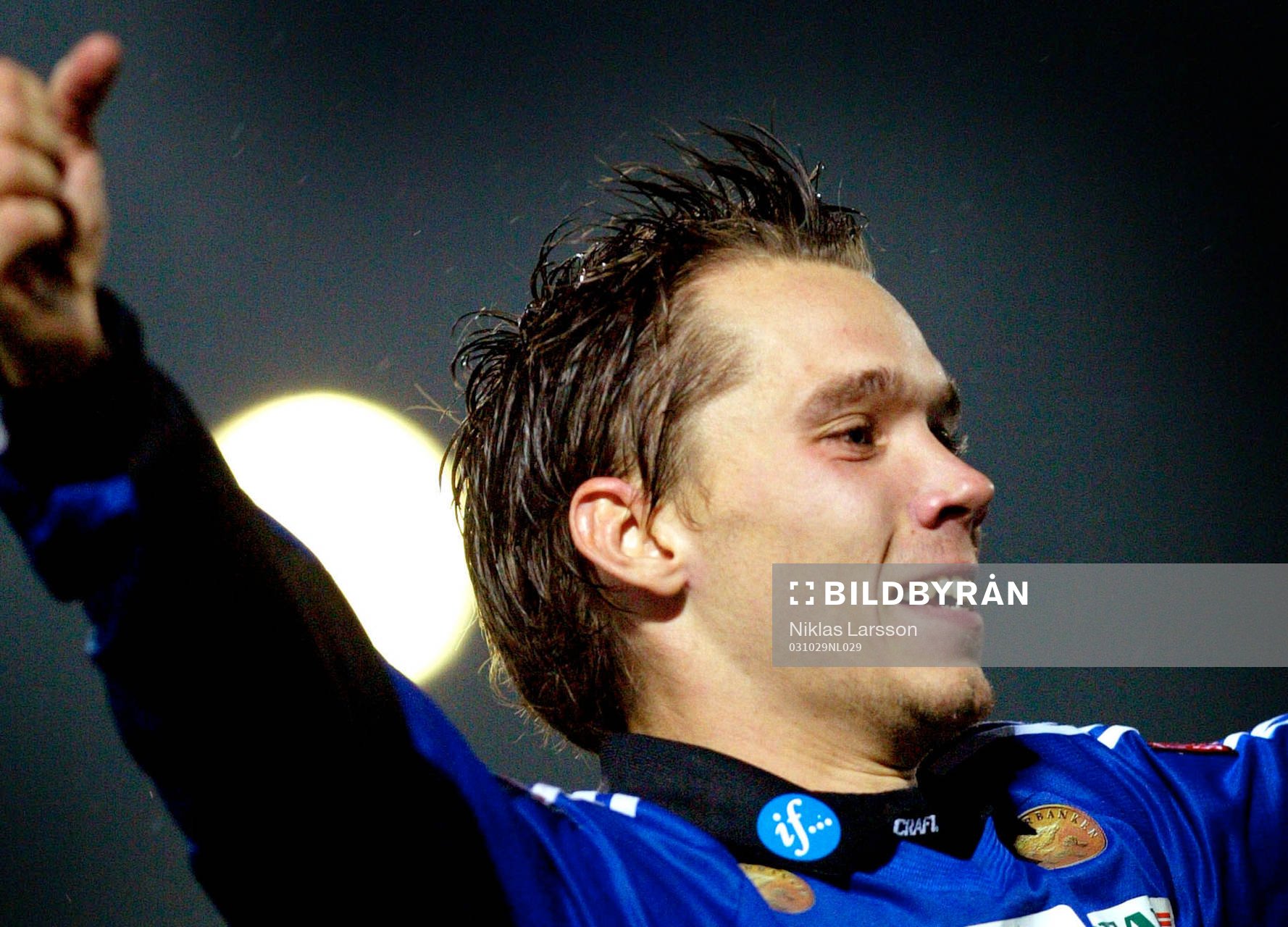  Fredrik Lundqvist, jubel efter sitt mål.