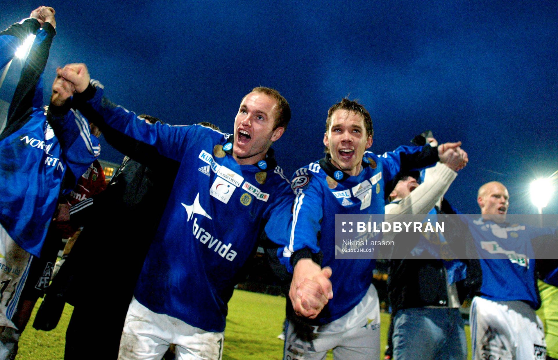  Sundsvall kvar i allsvenskan!! Jonas Wallerstedt och Fredric Lundqvist, jubel.