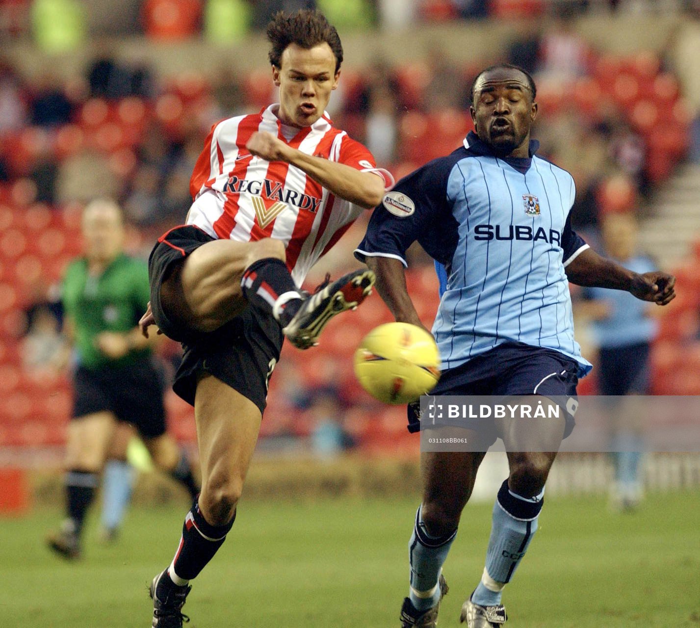 Joachim Björklund, Sunderland och Patrick Suffo, Coventry
