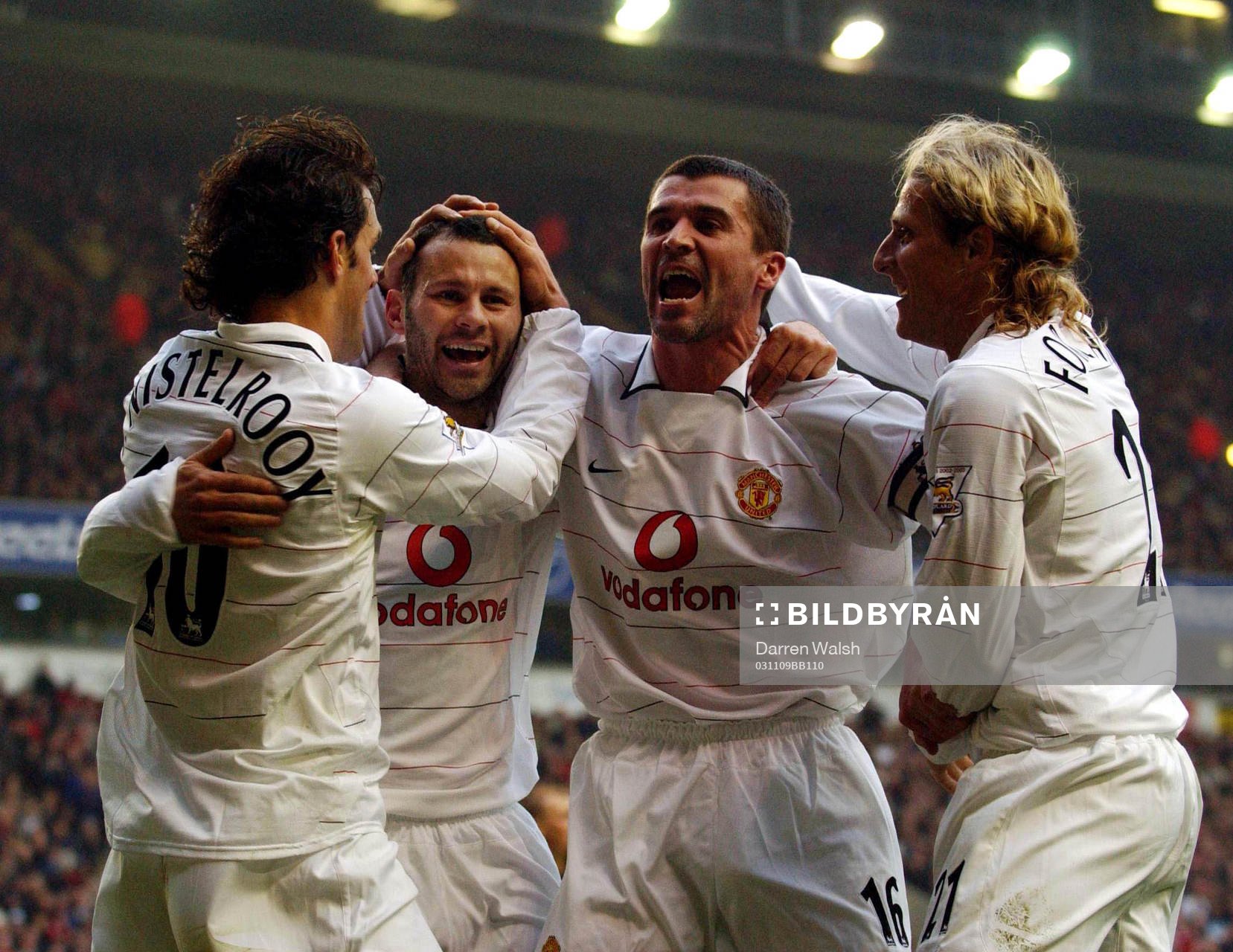 Ruud Van Nistelrooy, Ryan Giggs, Roy Keane och Diego