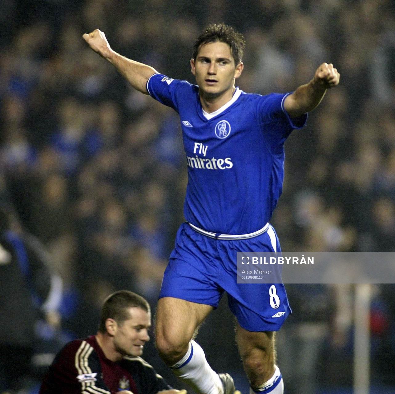  Frank Lampard, Chelsea, jubel.
