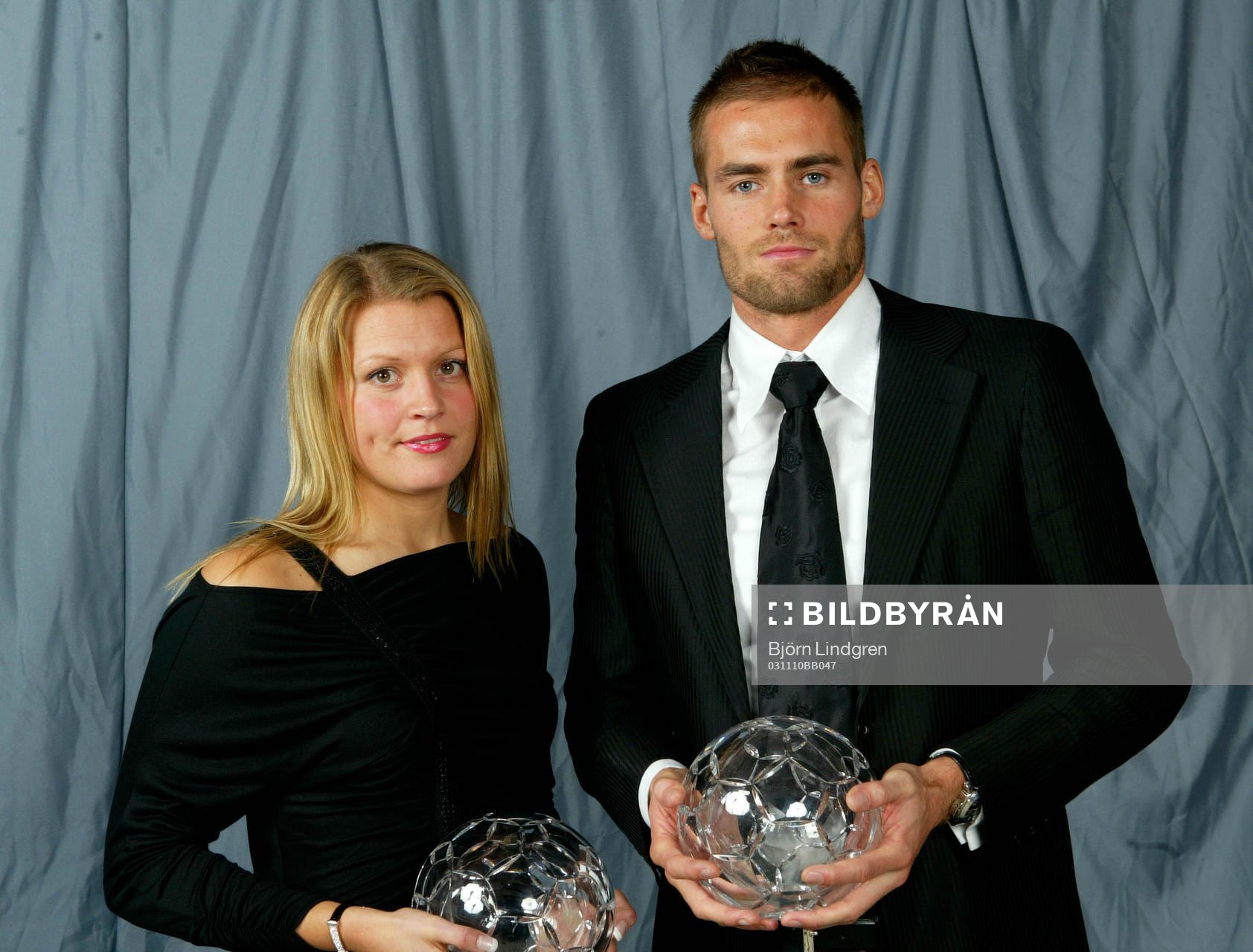 Karolina Jönsson och Olof Mellberg, årets back