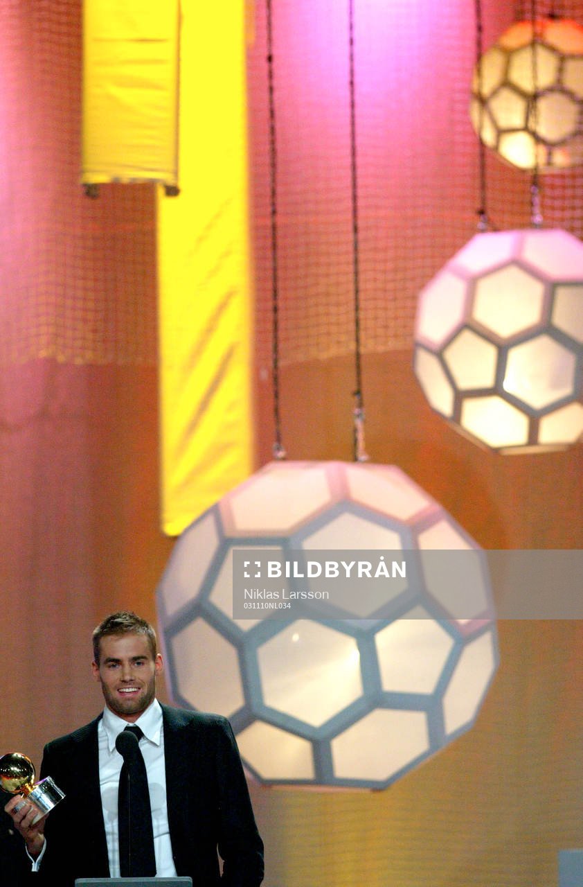 Olof Mellberg fick Guldbollen